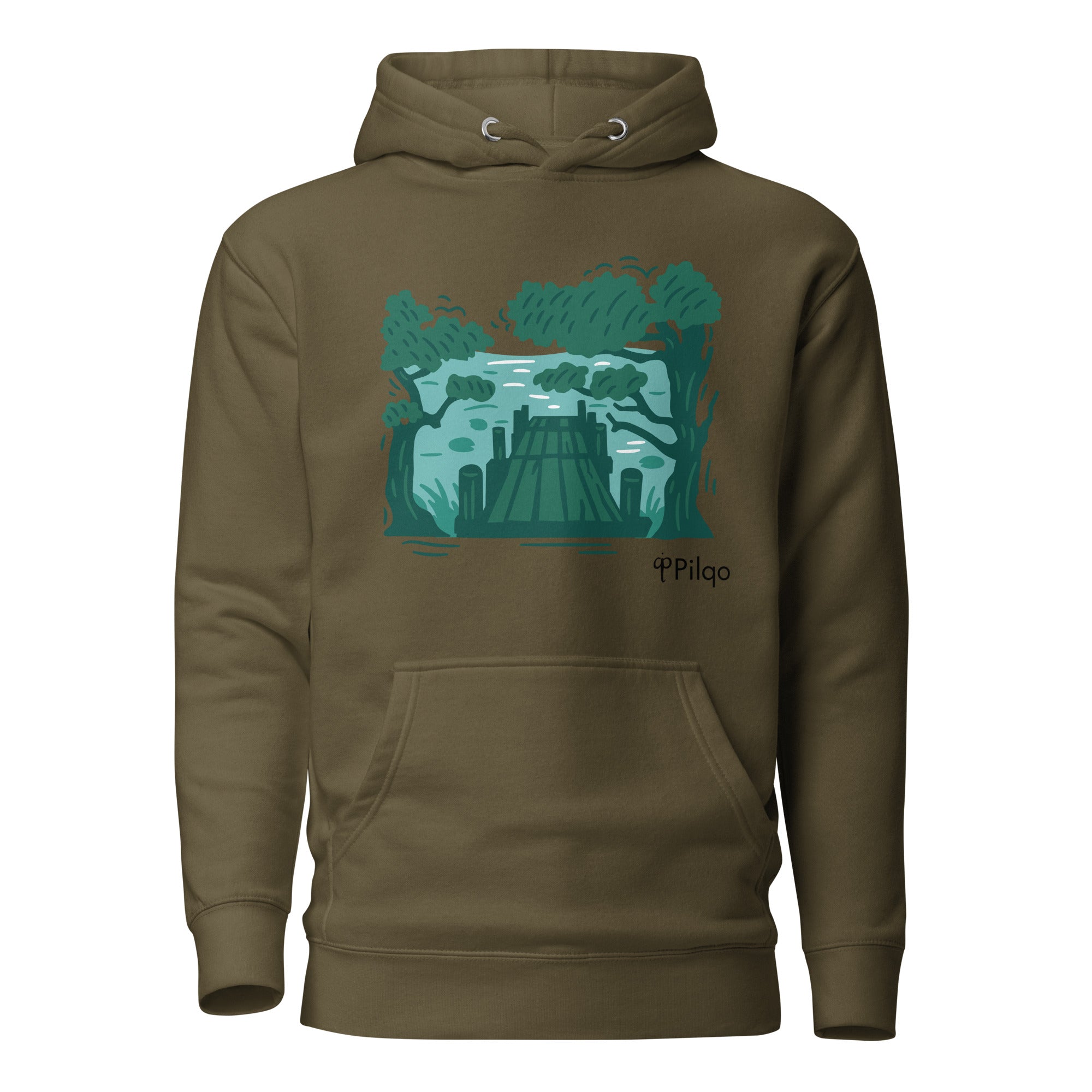 Hoodie with graphics and logo