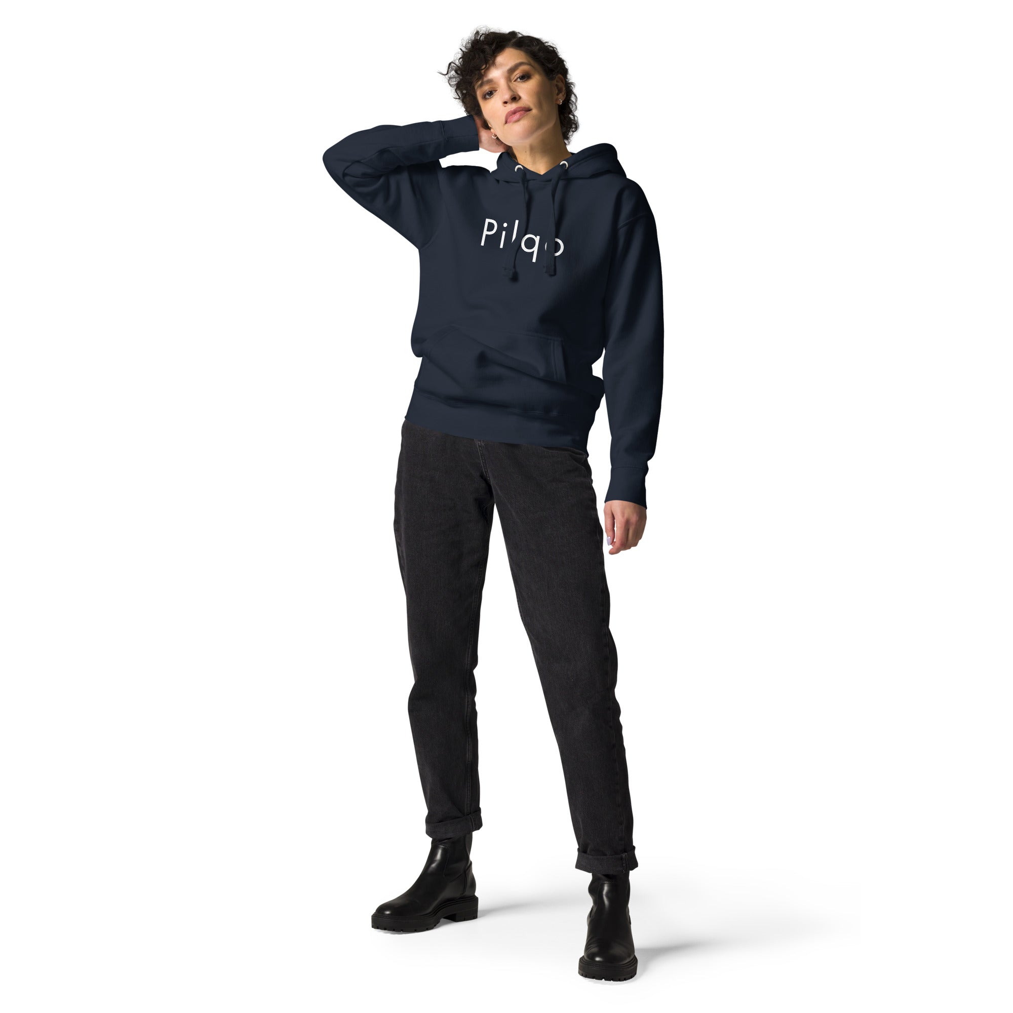 Unisex Hoodie with text Pilqo