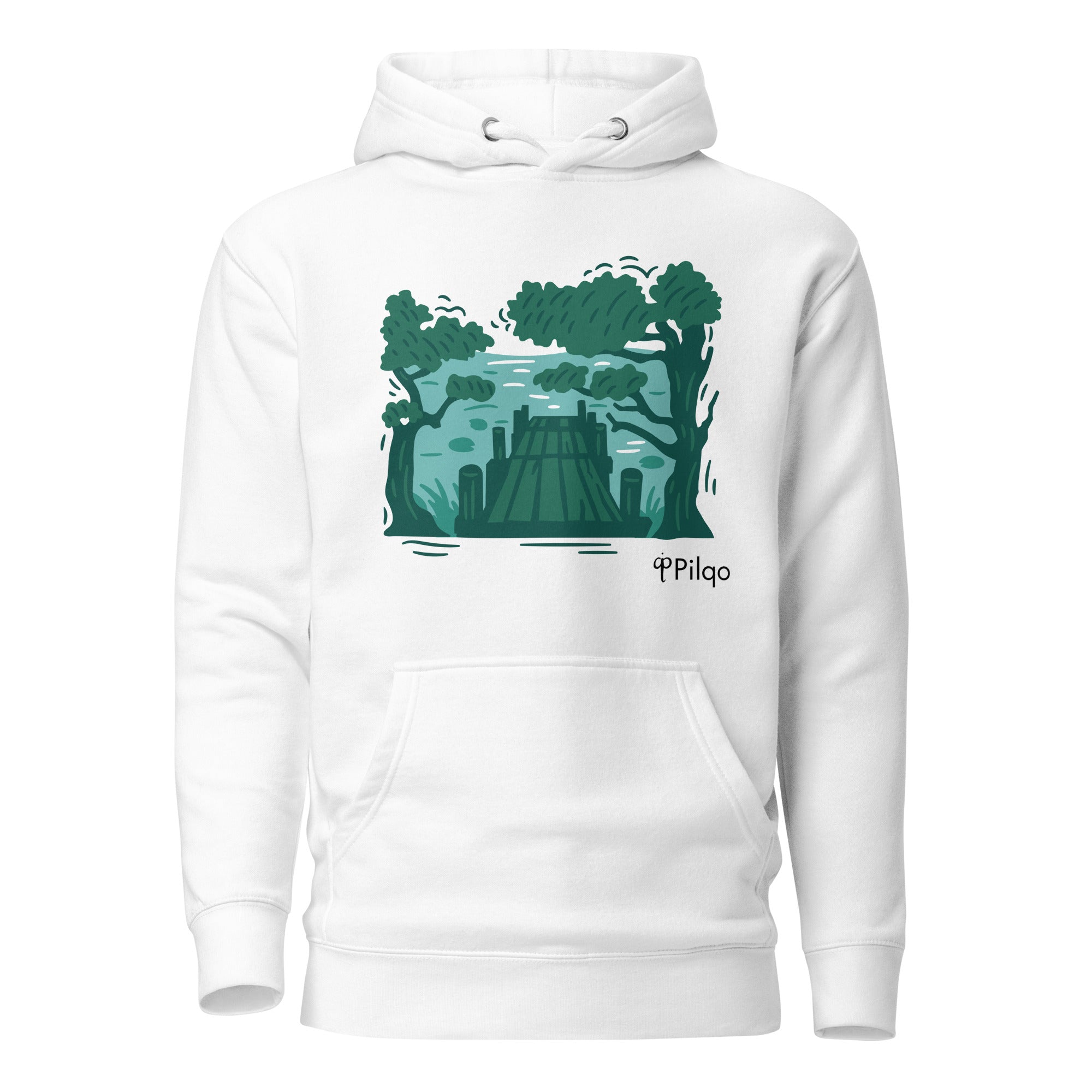 Hoodie with graphics and logo