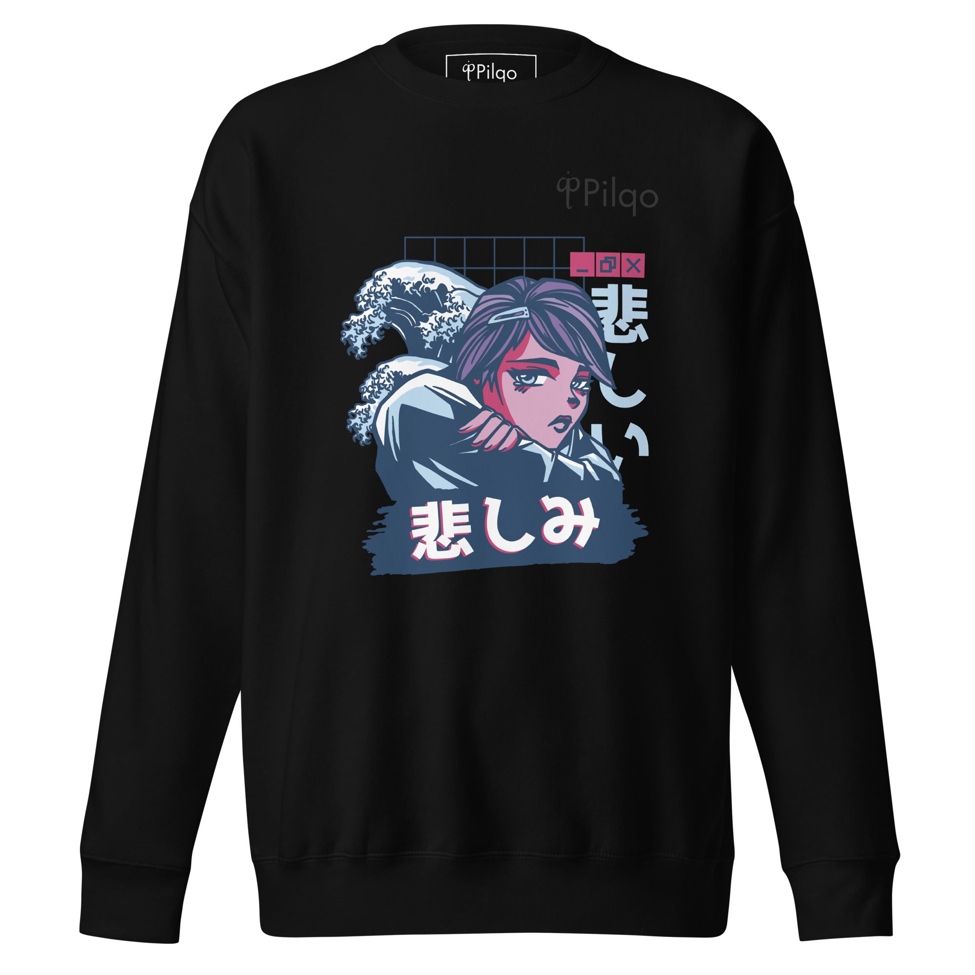 Premium sweatshirt with graphics and logo