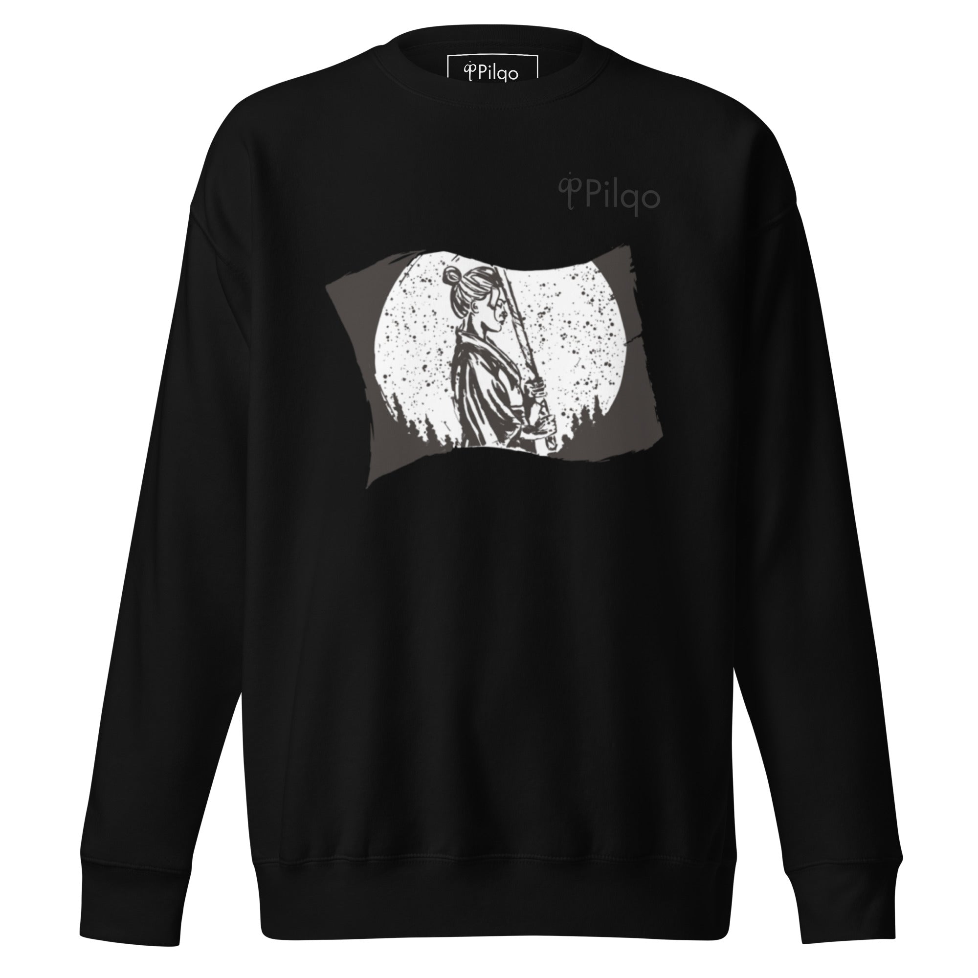 Premium sweatshirt with graphics and logo