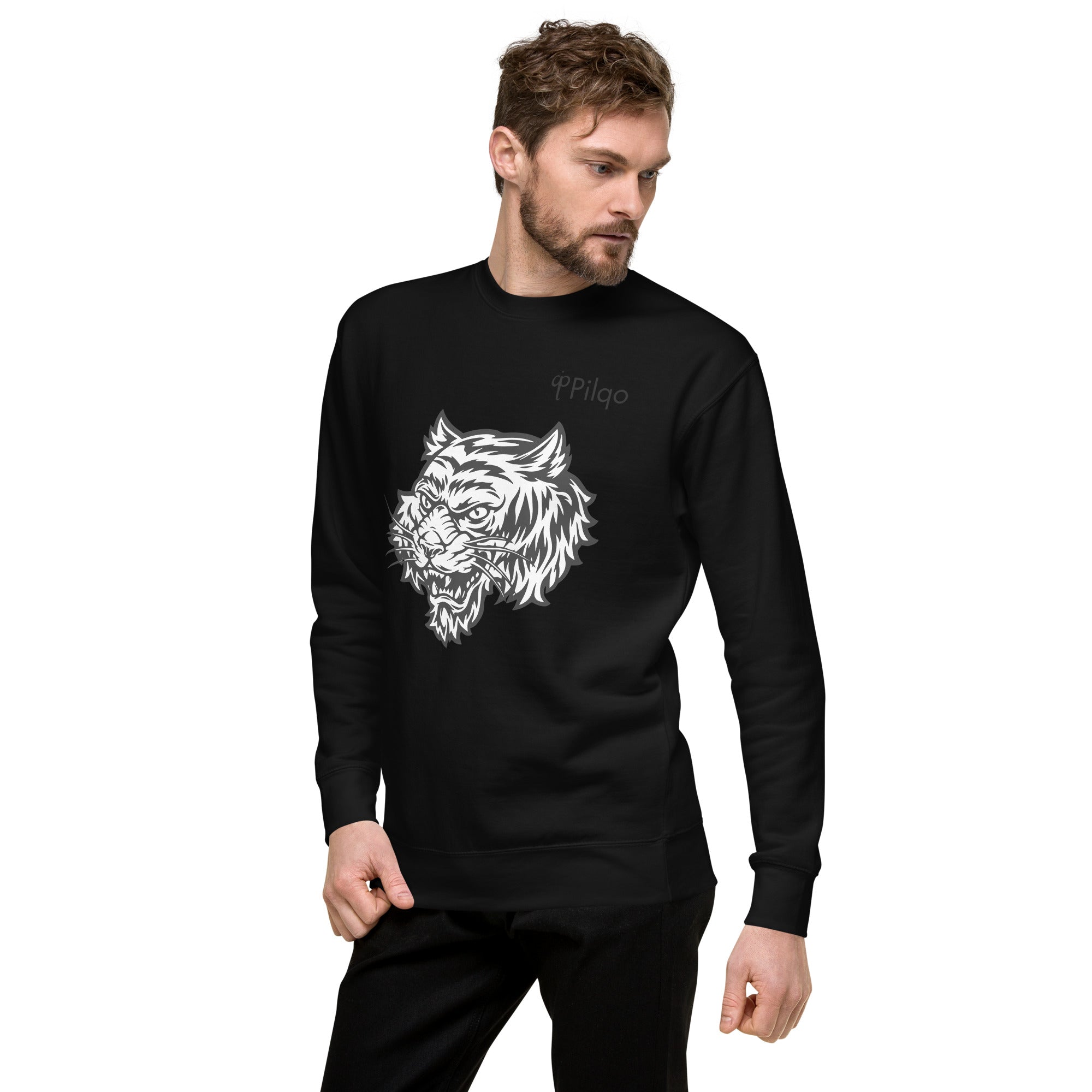 Premium sweatshirt with graphics and logo