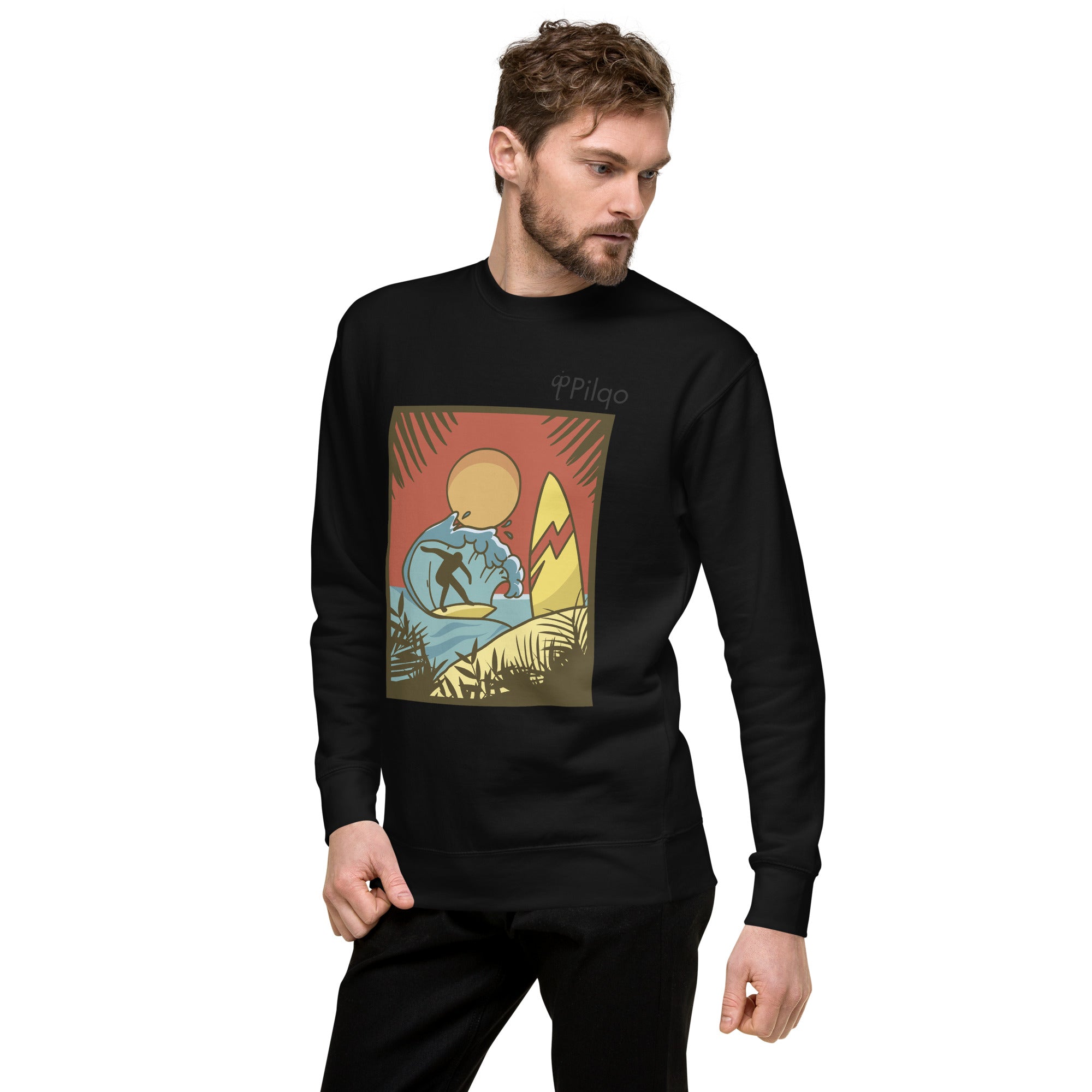 Premium-Sweatshirt mit Grafik und Logo