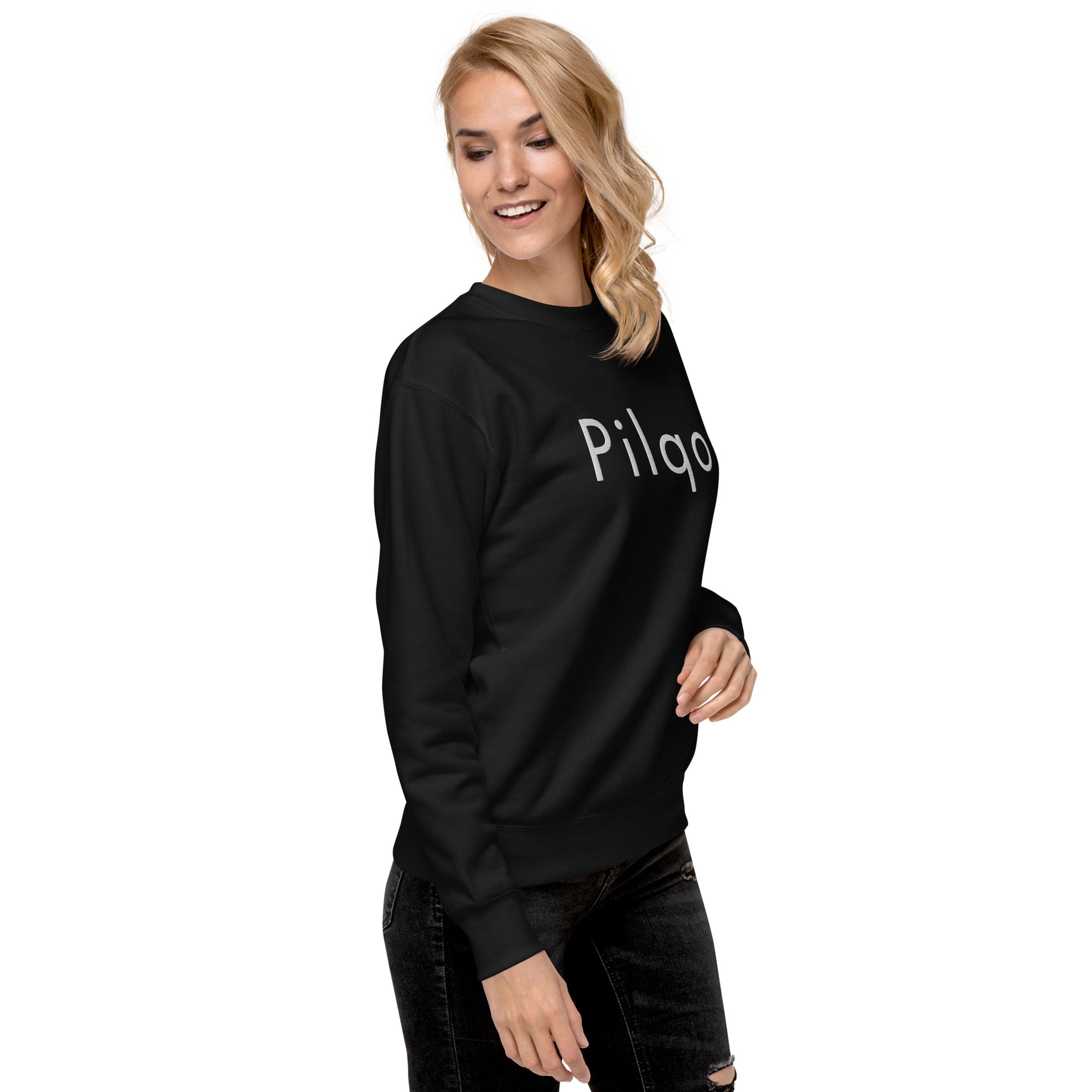 Premium Sweatshirt with embroidery text