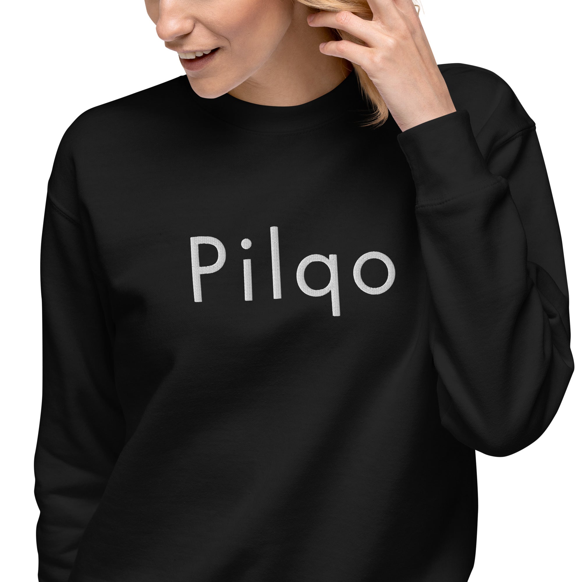 Premium Sweatshirt with embroidery text