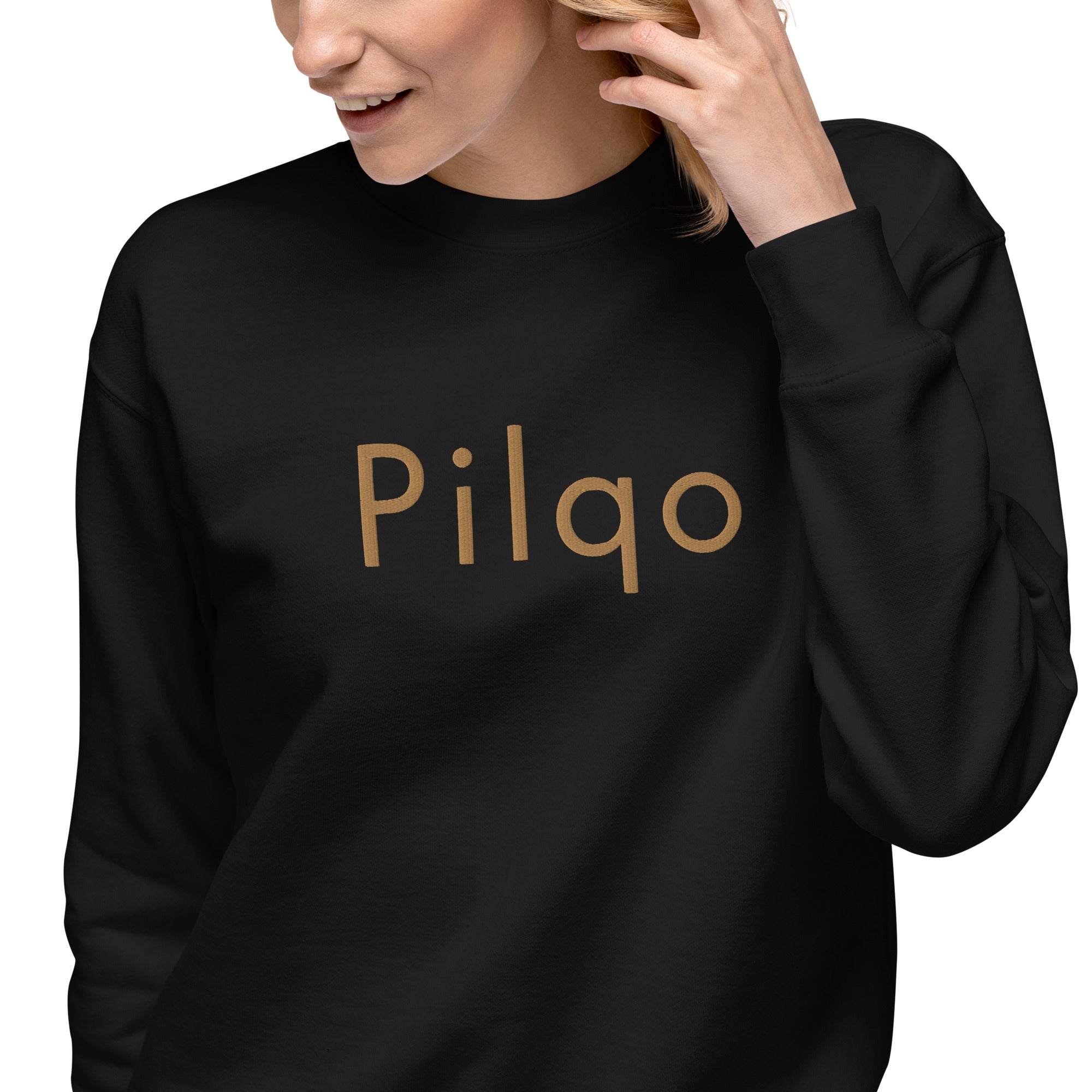 Premium Sweatshirt with embroidery text