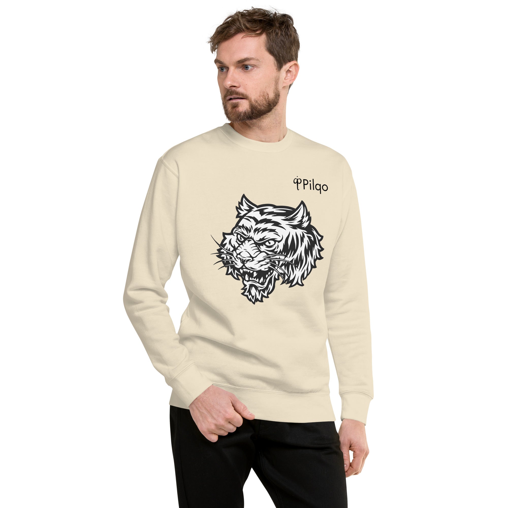 Premium sweatshirt with graphics and logo