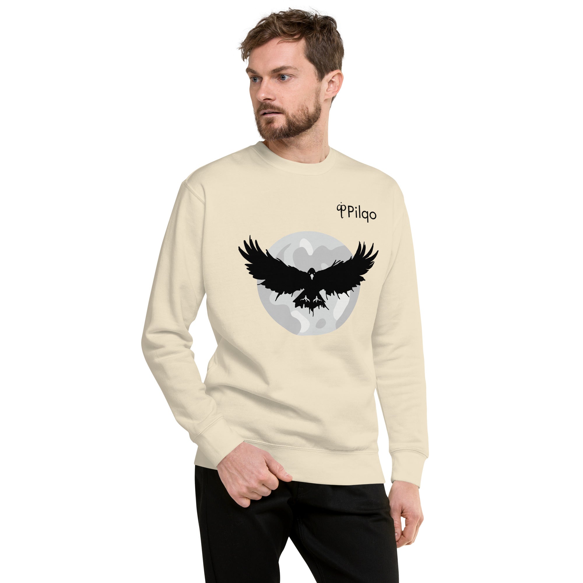 Premium sweatshirt with graphics and logo