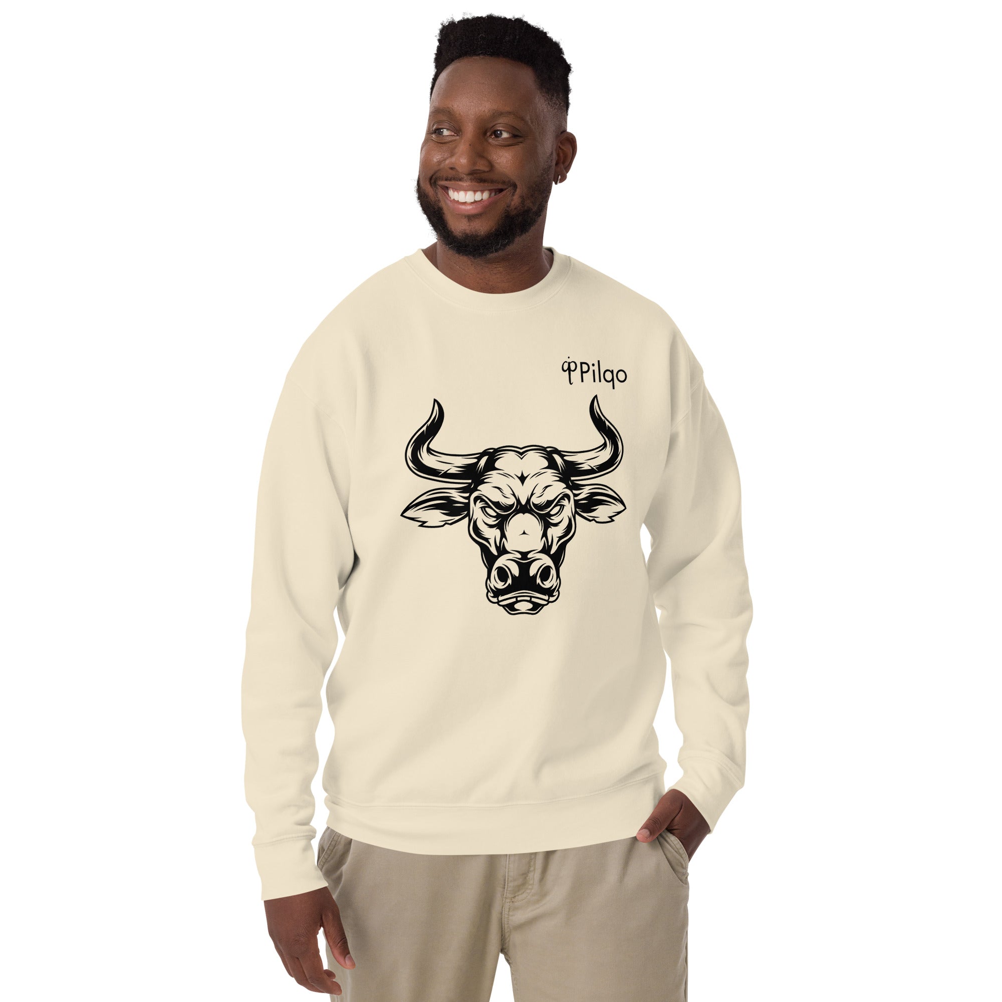 Premium sweatshirt with graphics and logo