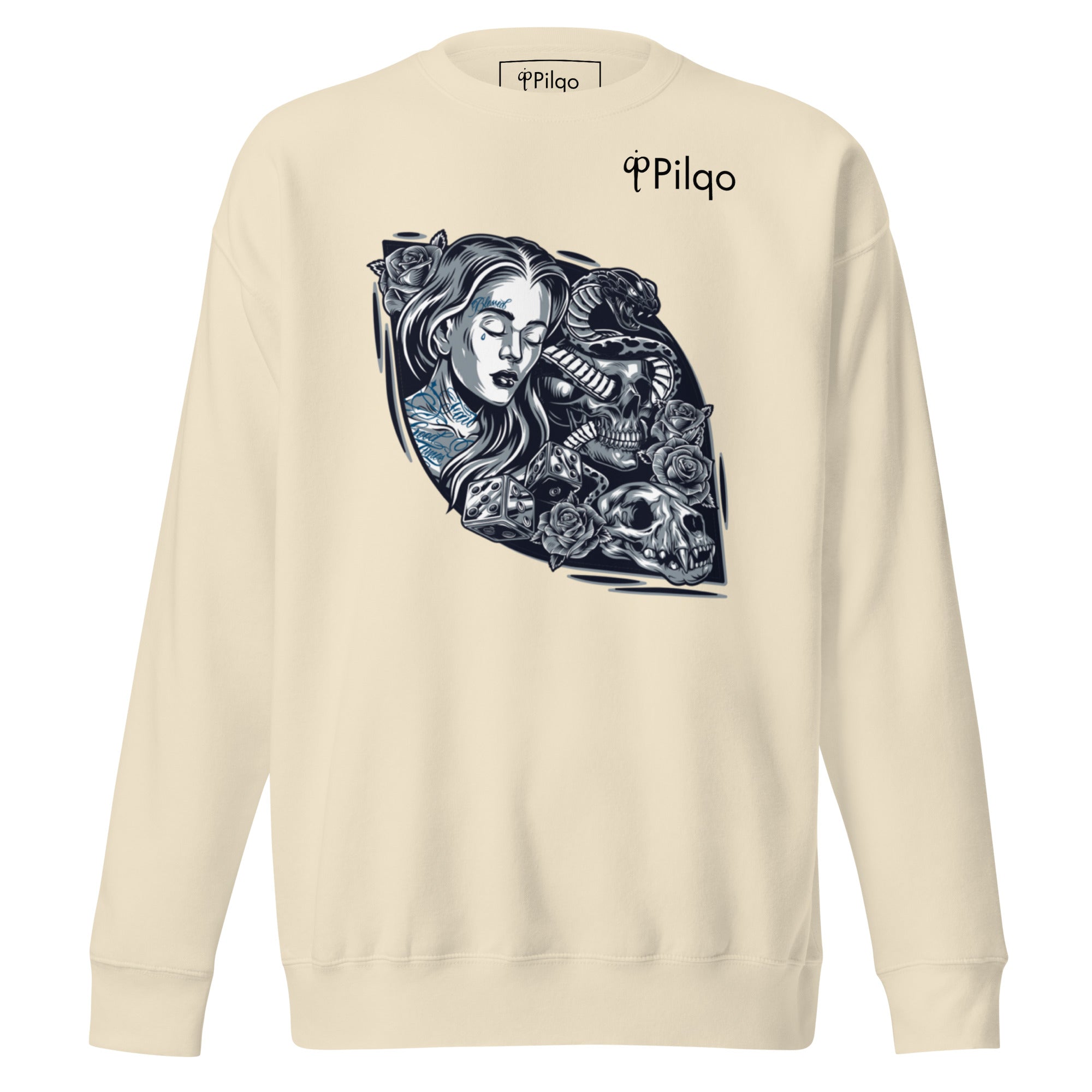 Premium-Sweatshirt mit Grafik und Logo