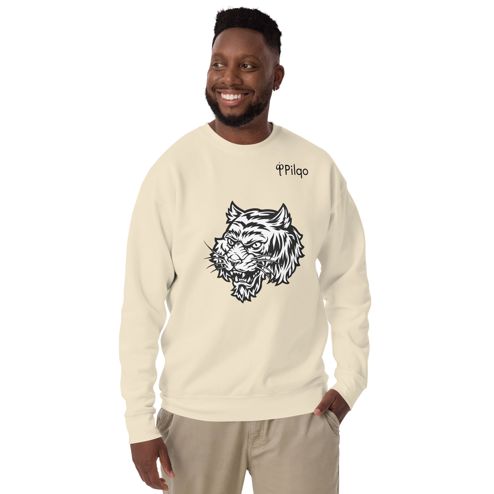 Premium sweatshirt with graphics and logo