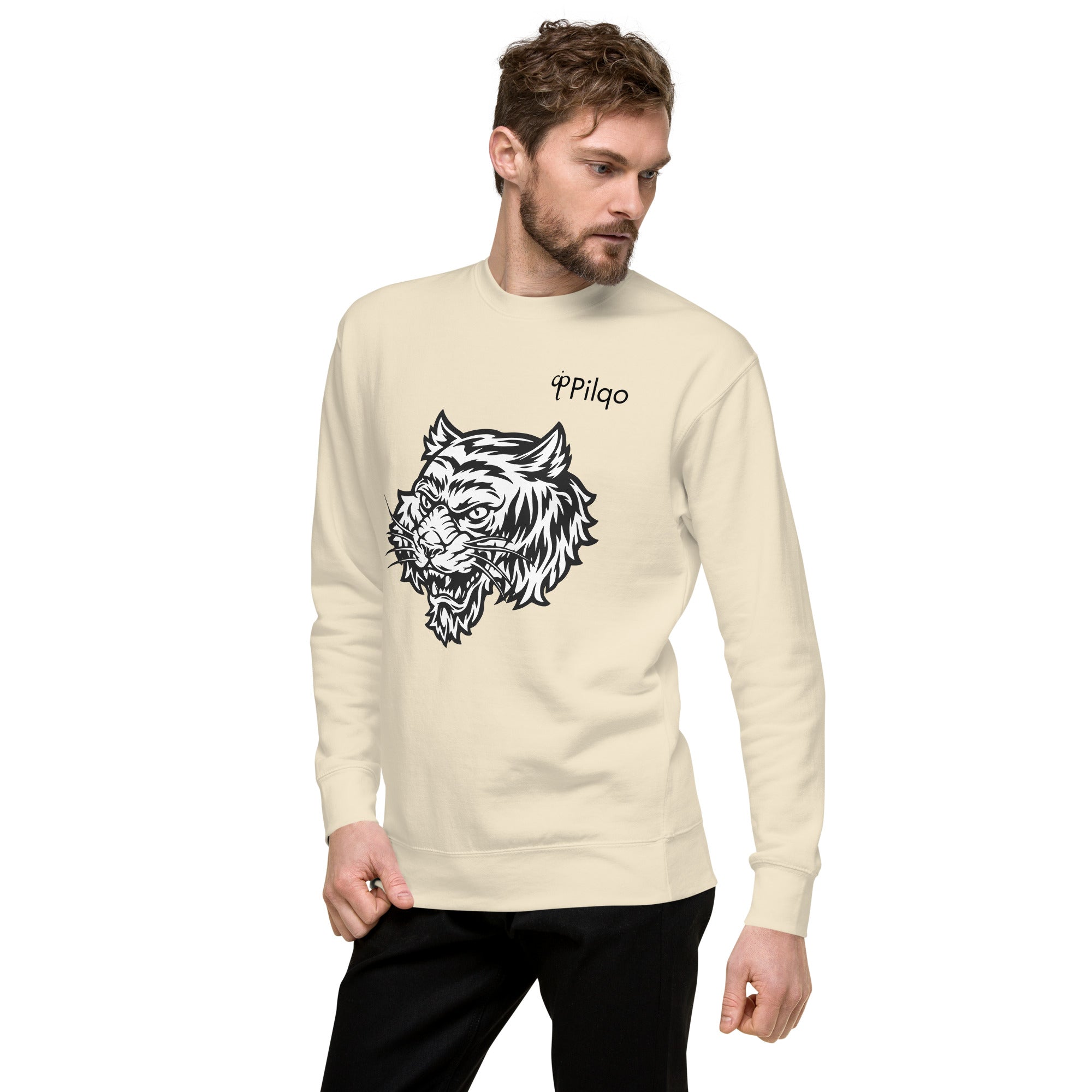 Premium sweatshirt with graphics and logo