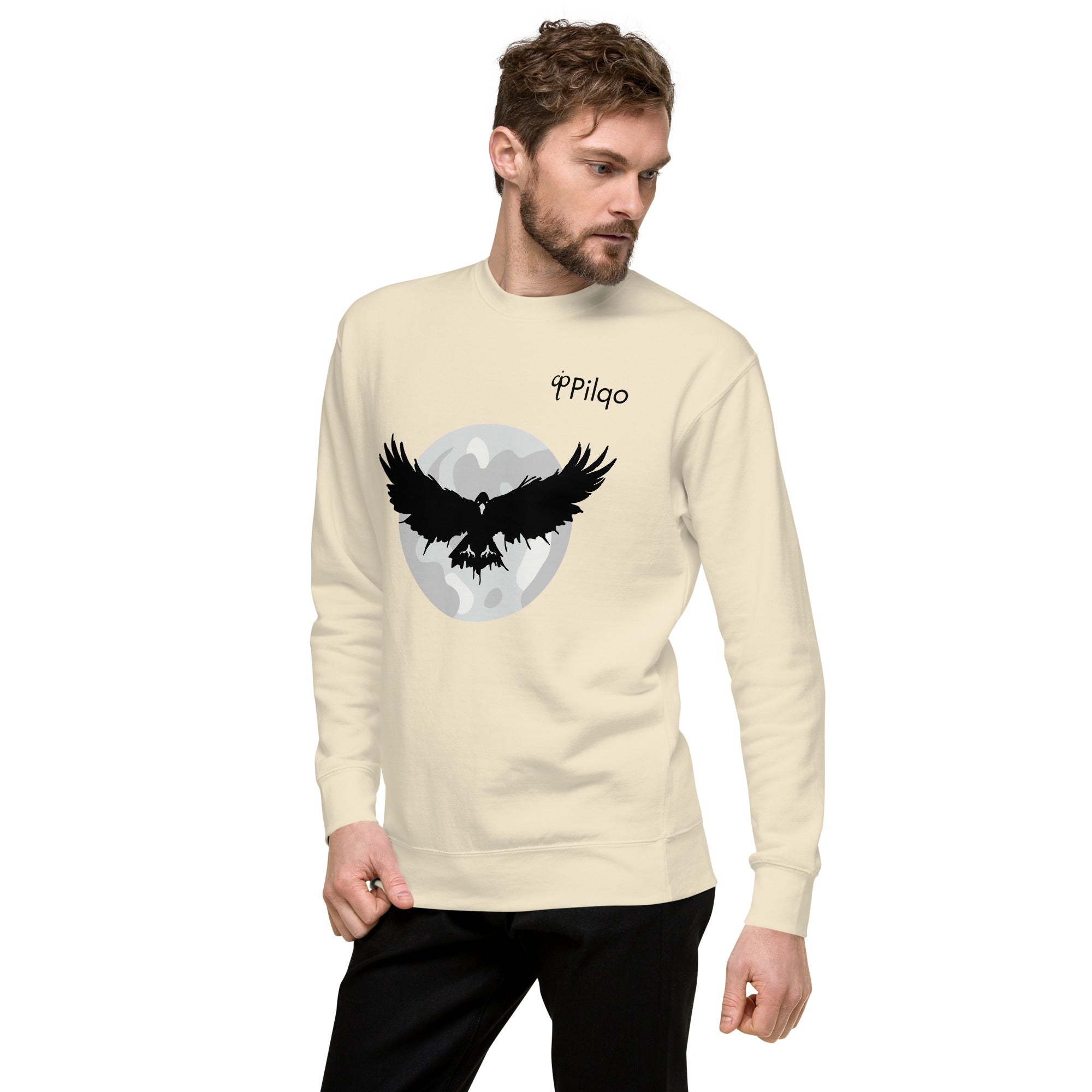 Premium sweatshirt with graphics and logo