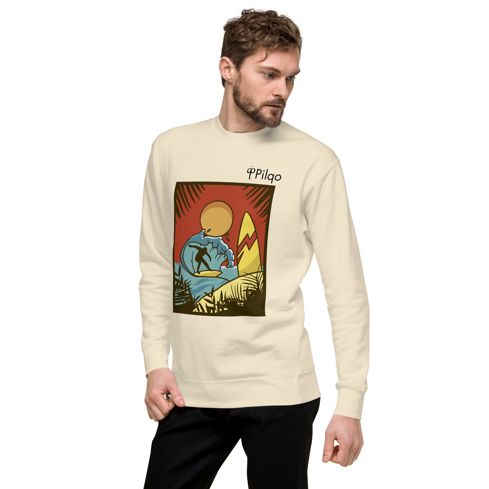 Premium-Sweatshirt mit Grafik und Logo