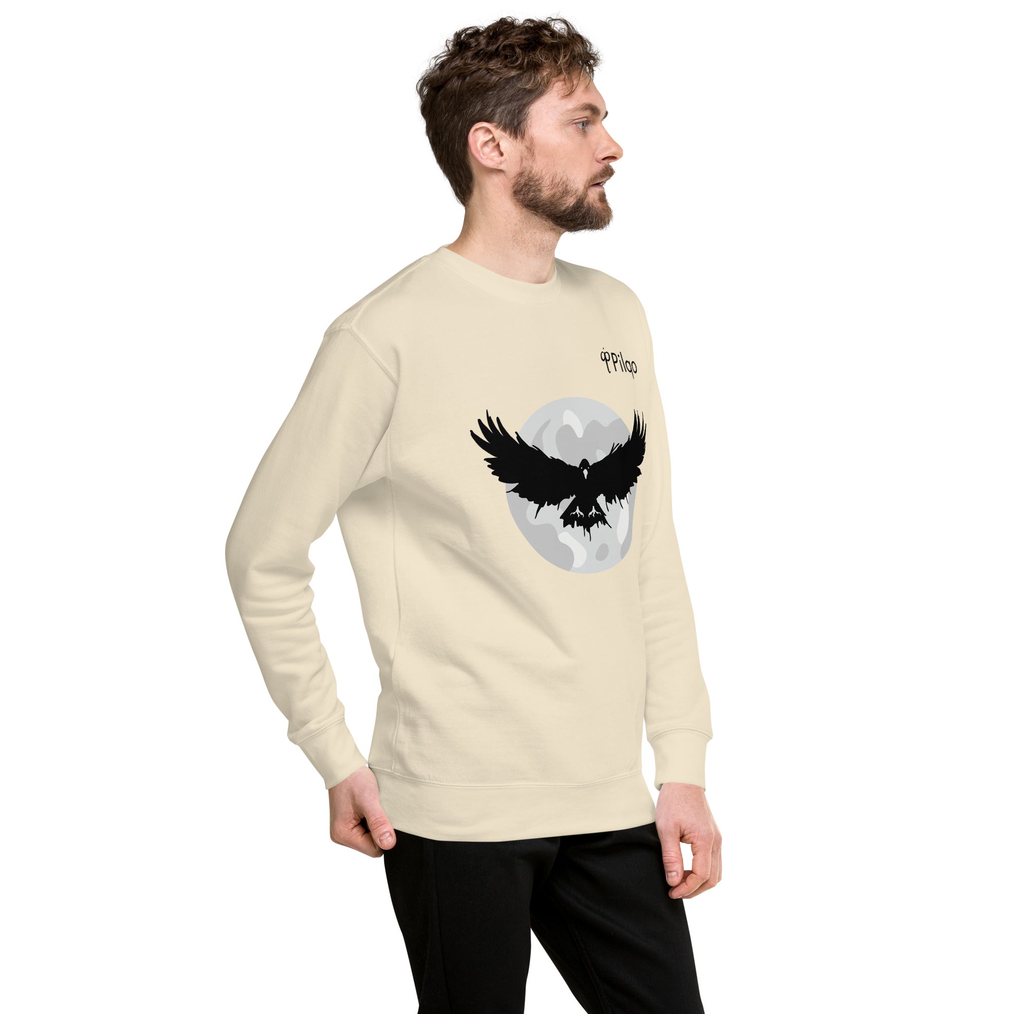 Premium sweatshirt with graphics and logo