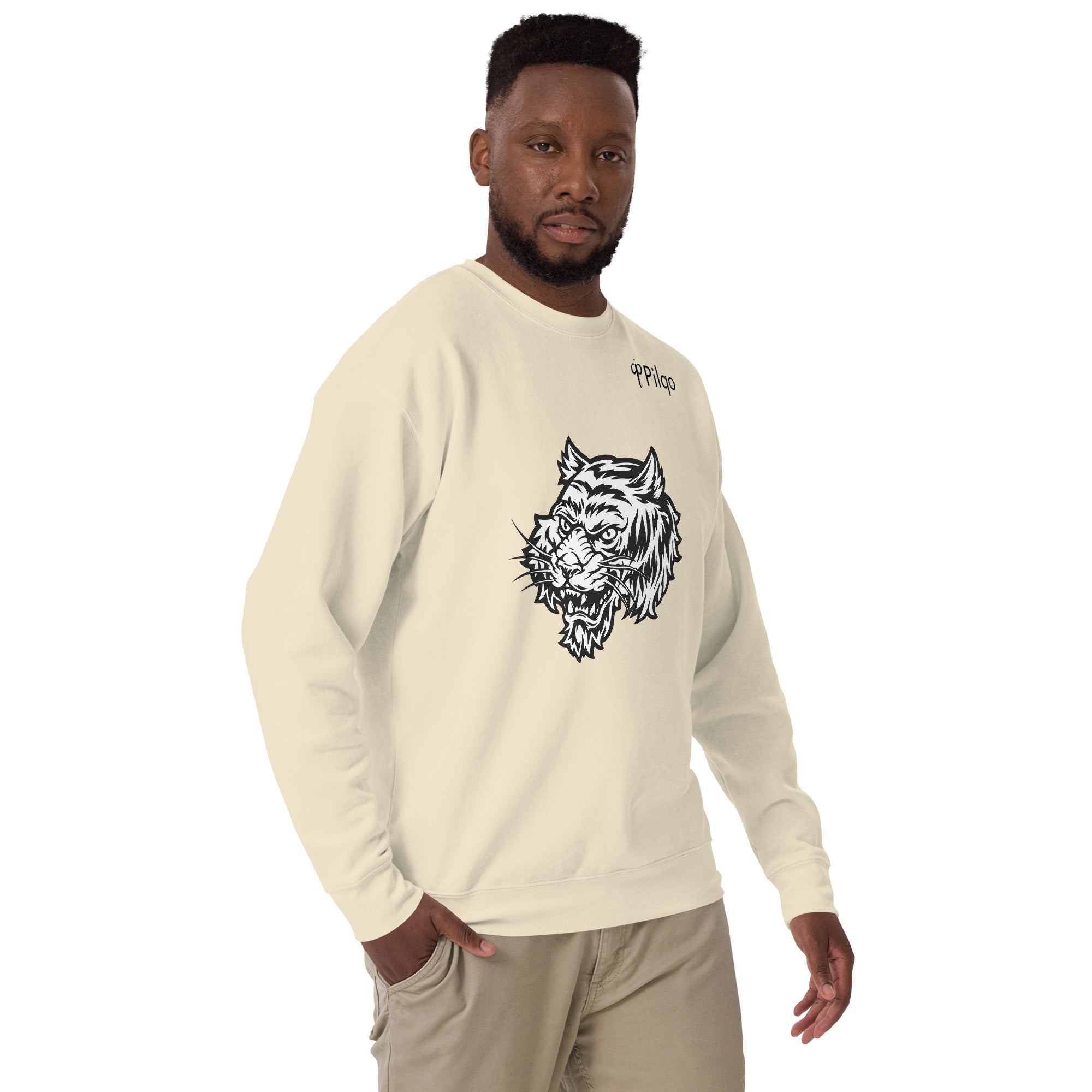 Premium sweatshirt with graphics and logo