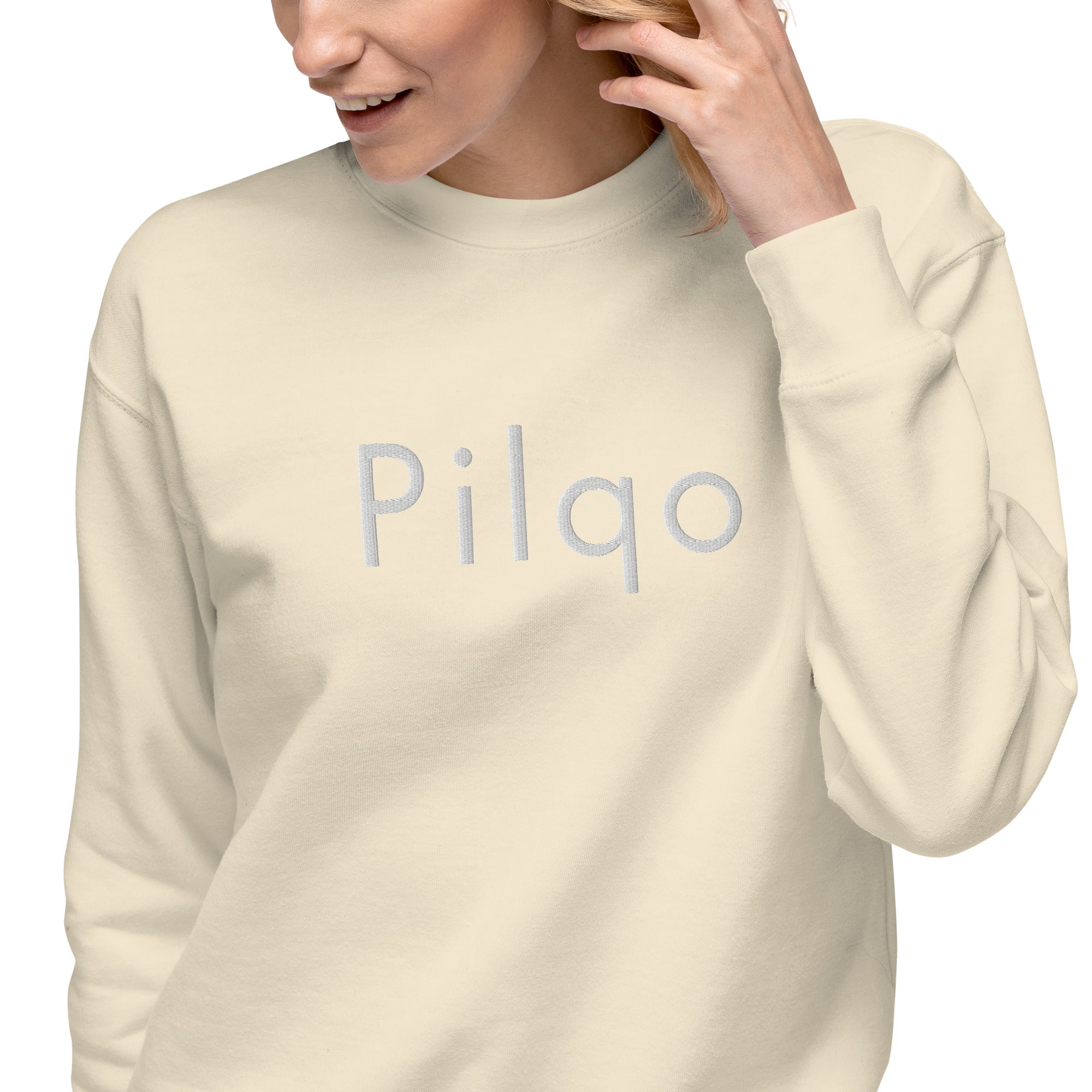 Premium Sweatshirt with embroidery text