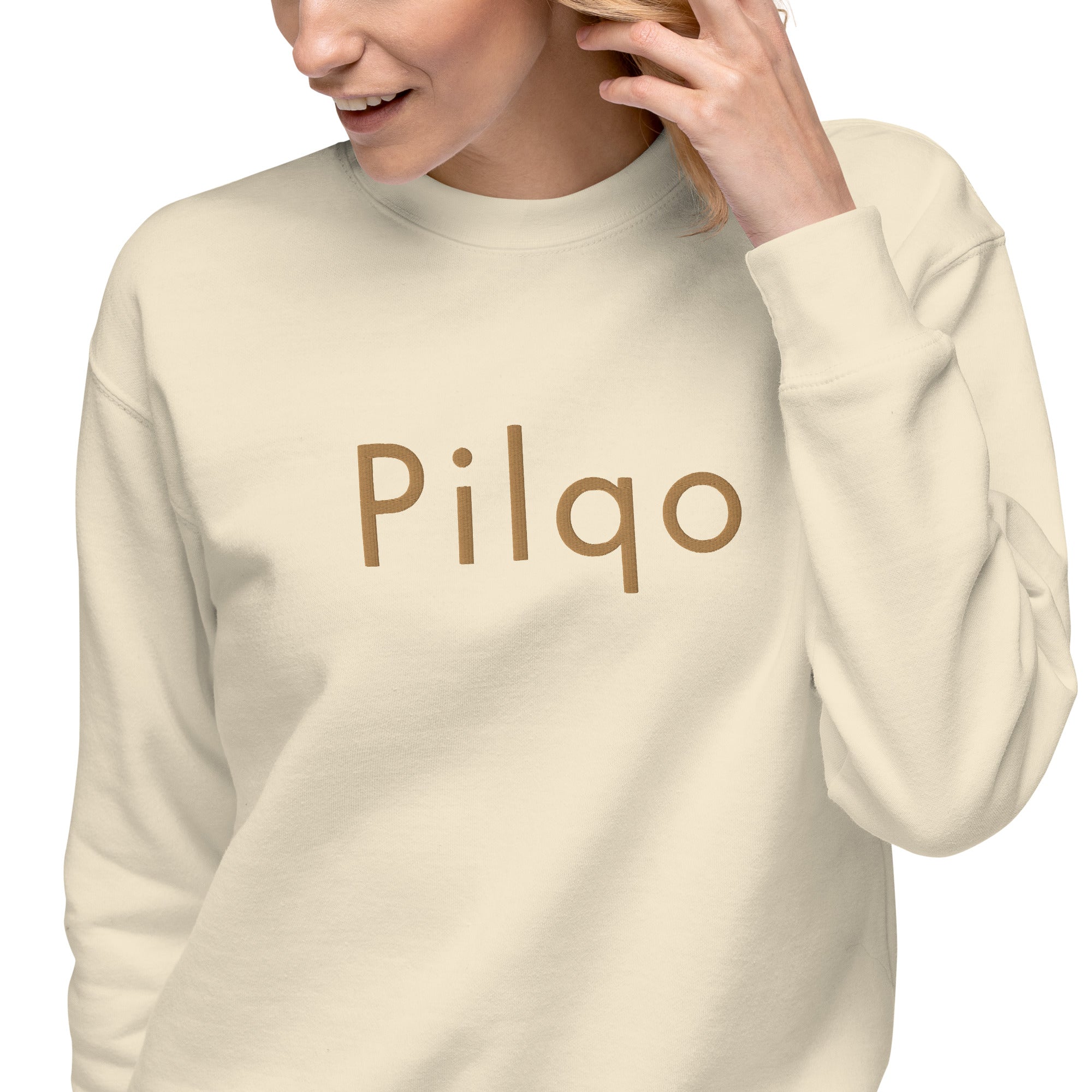 Premium Sweatshirt with embroidery text