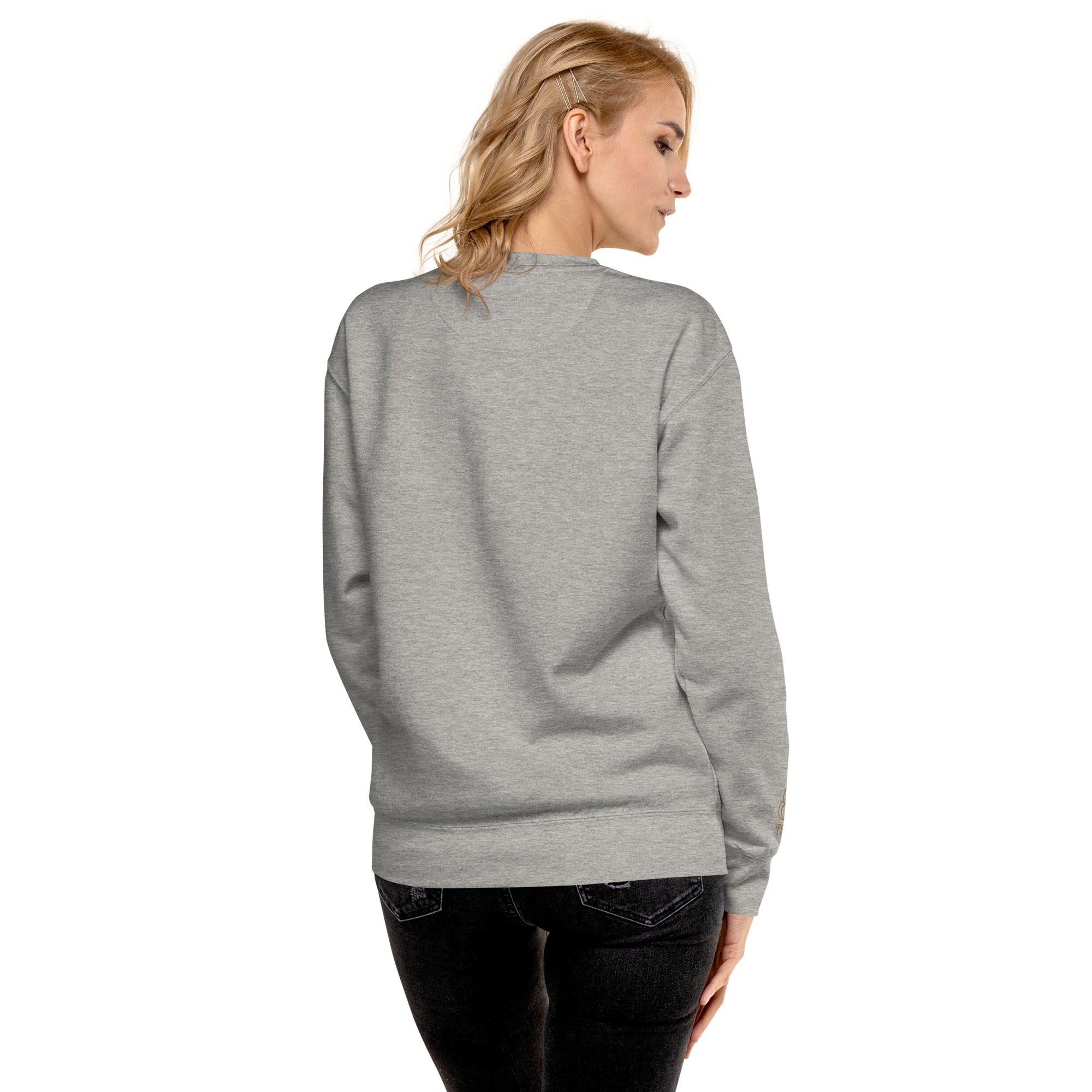 Premium-Sweatshirt mit Schmetterlings-Print und Logo am Handgelenk