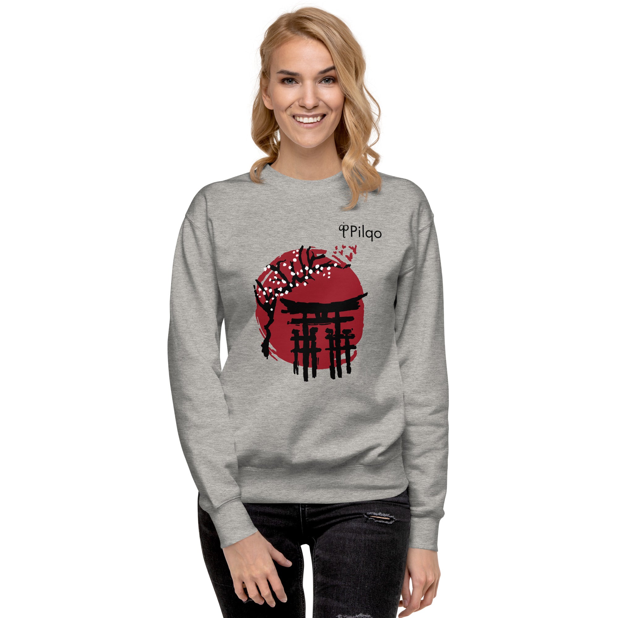 Premium-Sweatshirt mit Grafik und Logo