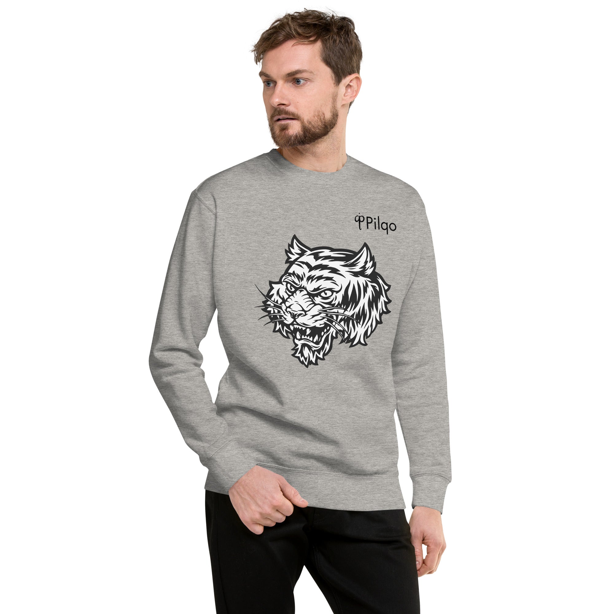 Premium sweatshirt with graphics and logo