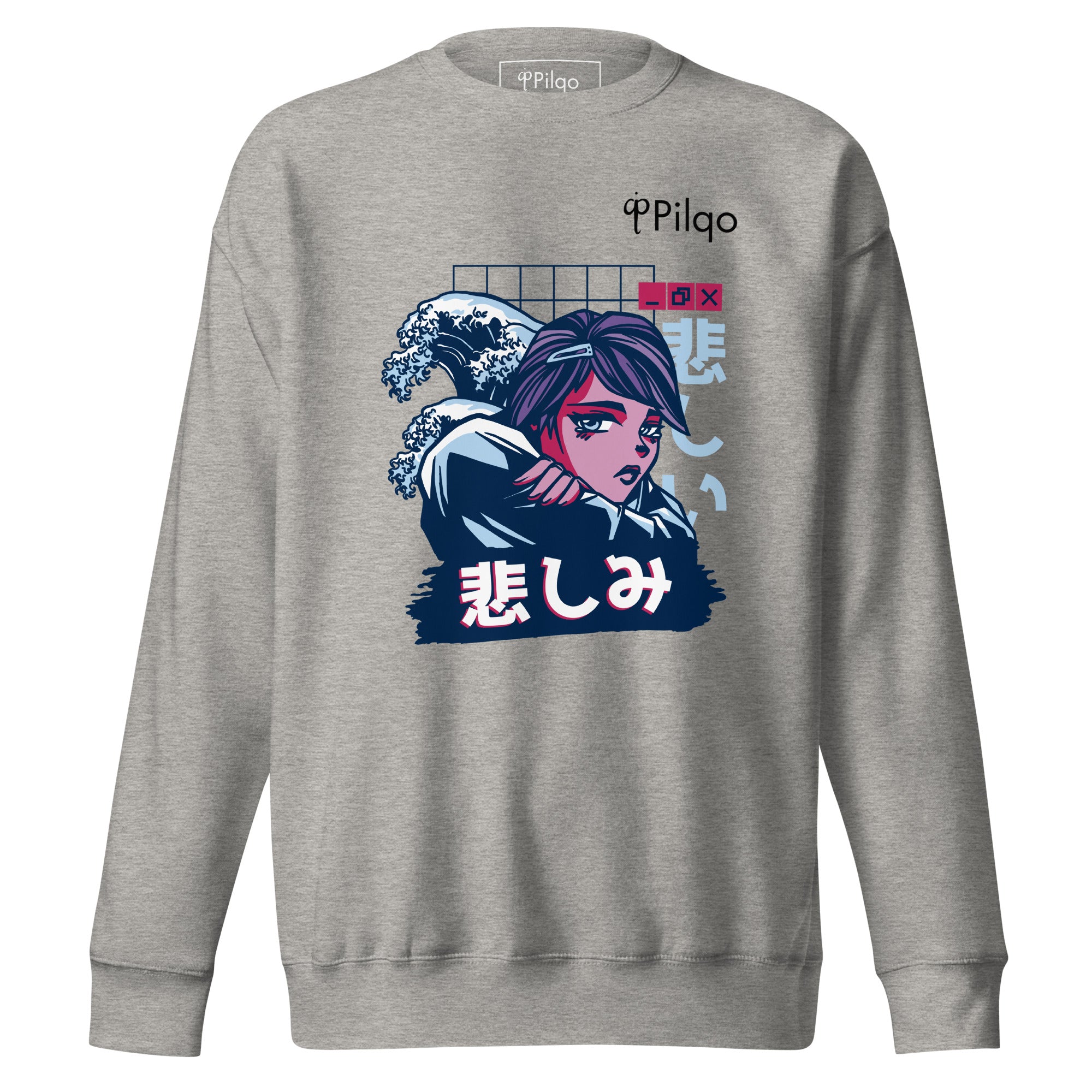 Premium sweatshirt with graphics and logo