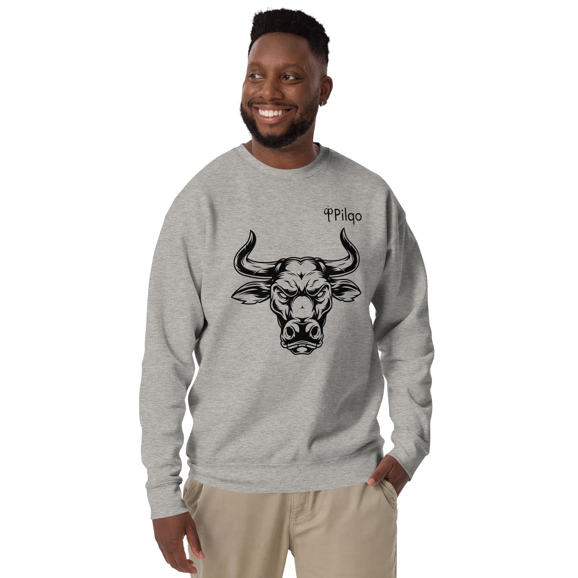 Premium sweatshirt with graphics and logo