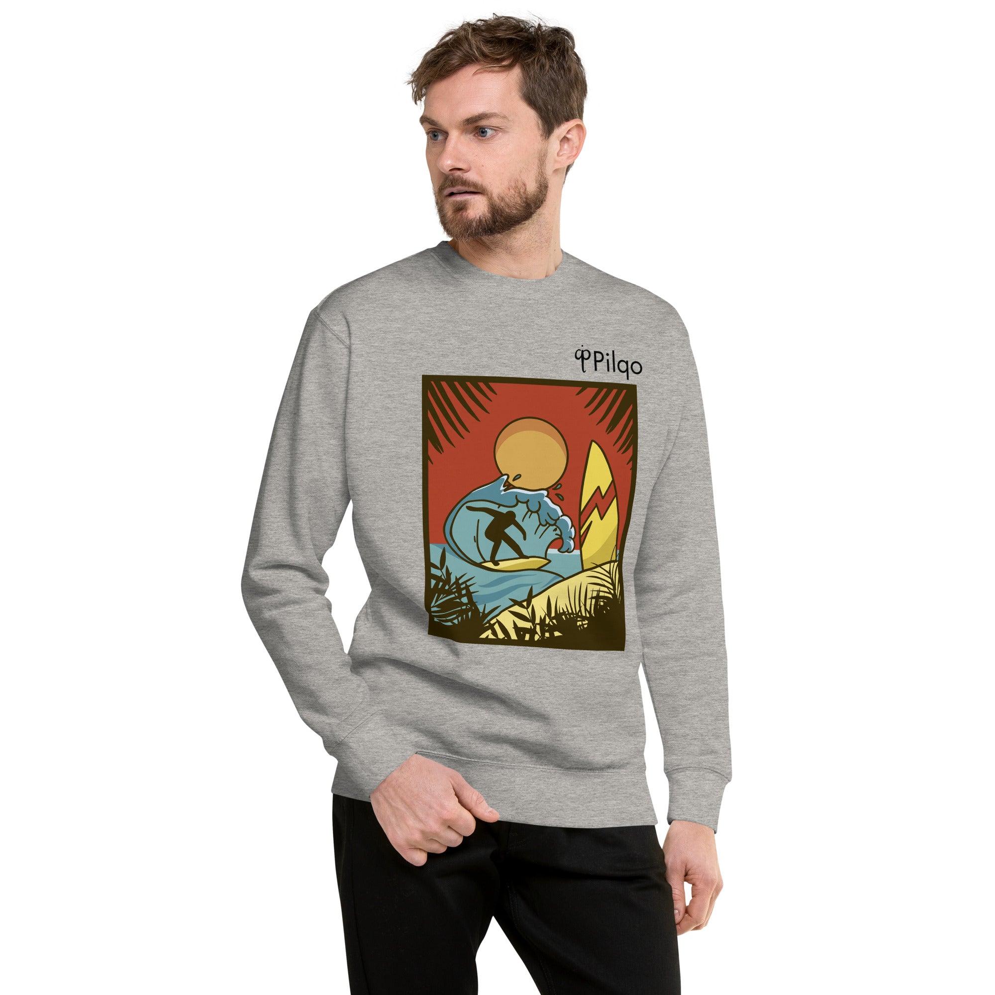 Premium-Sweatshirt mit Grafik und Logo