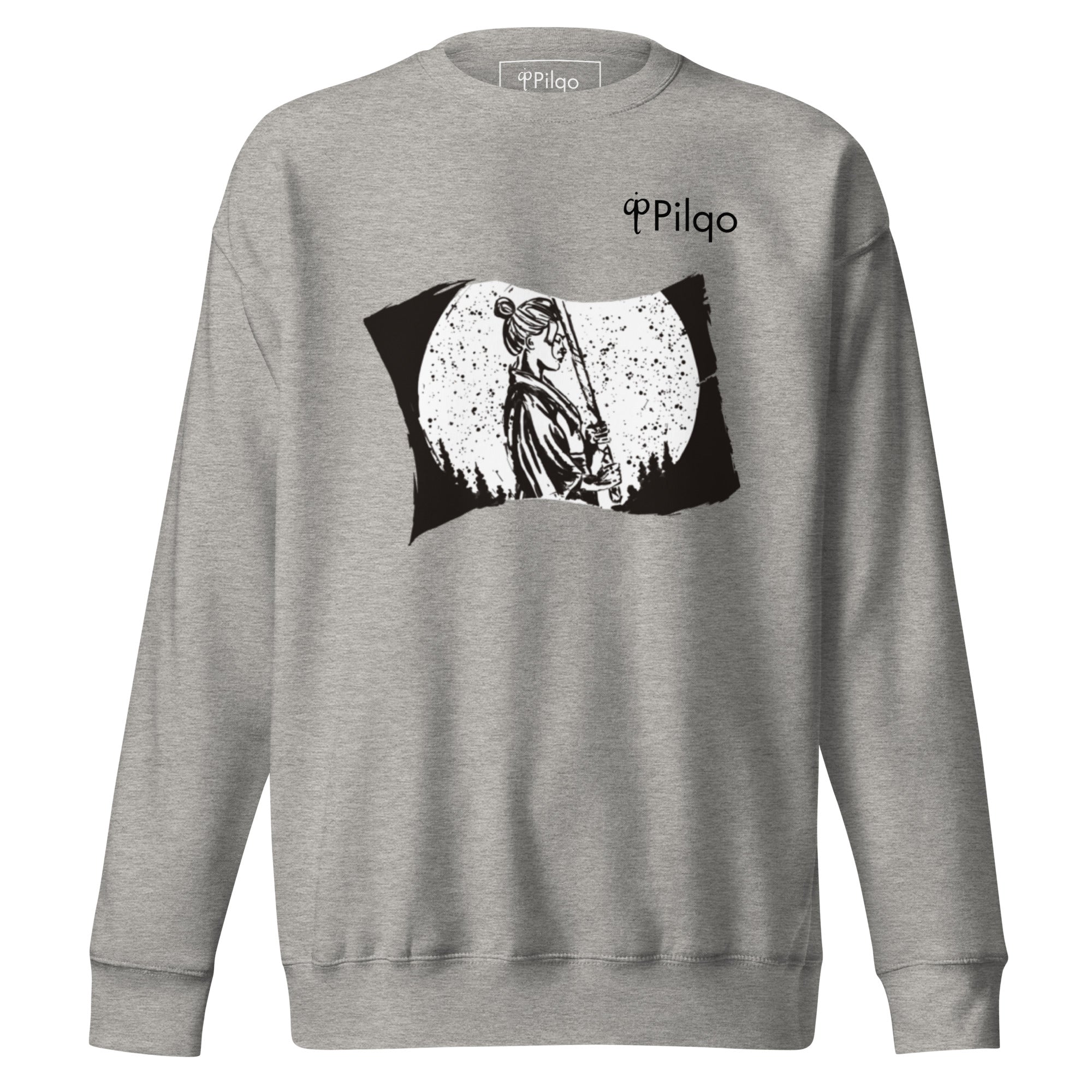 Premium sweatshirt with graphics and logo