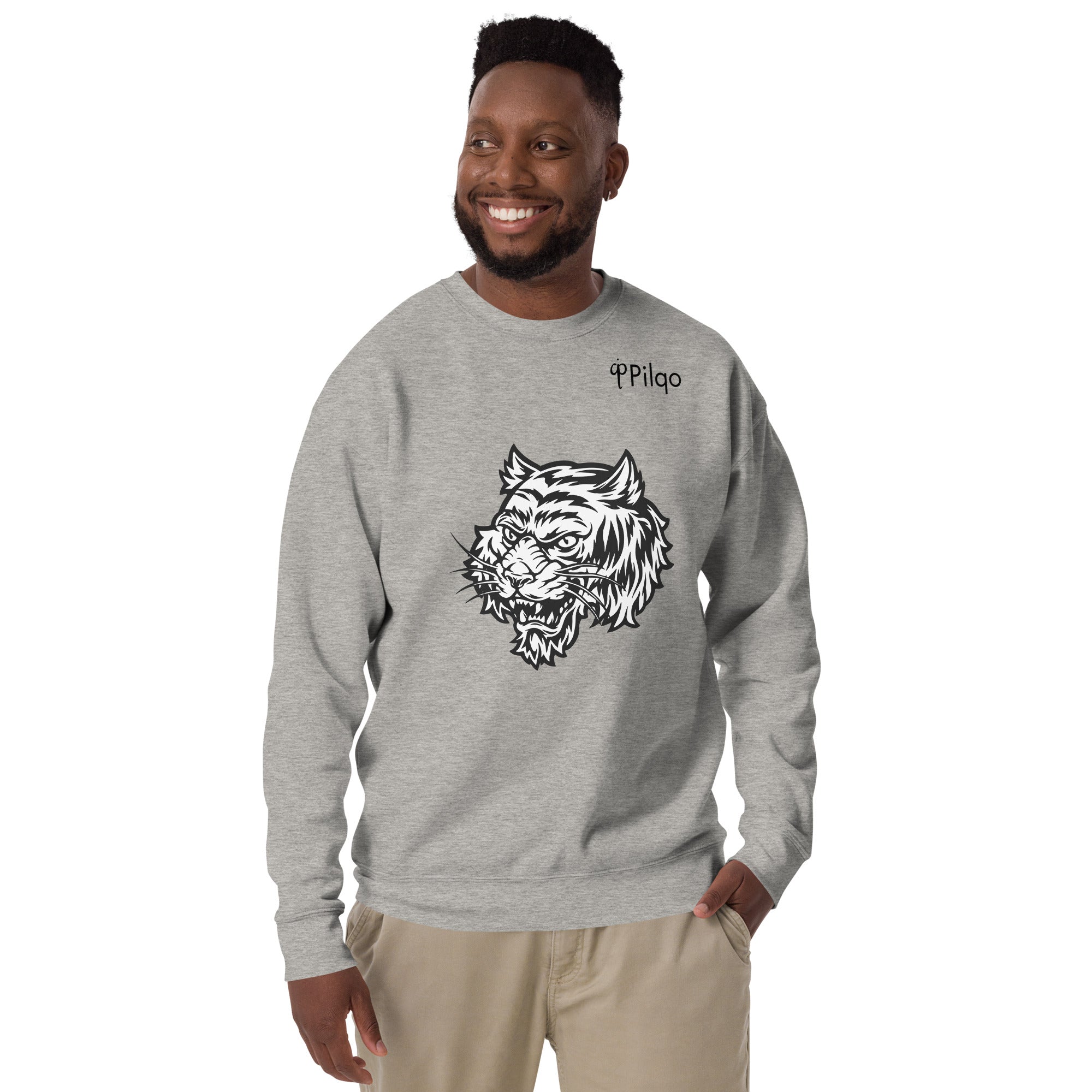 Premium sweatshirt with graphics and logo