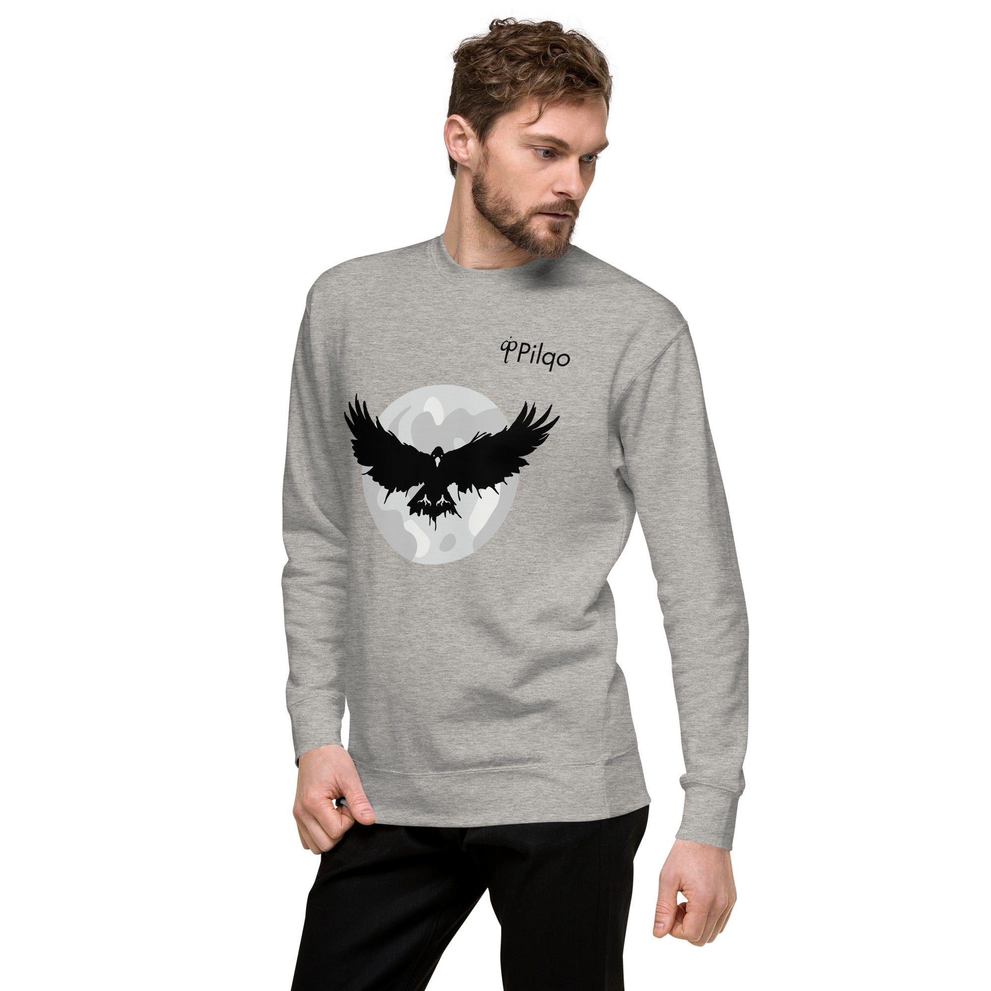 Premium sweatshirt with graphics and logo