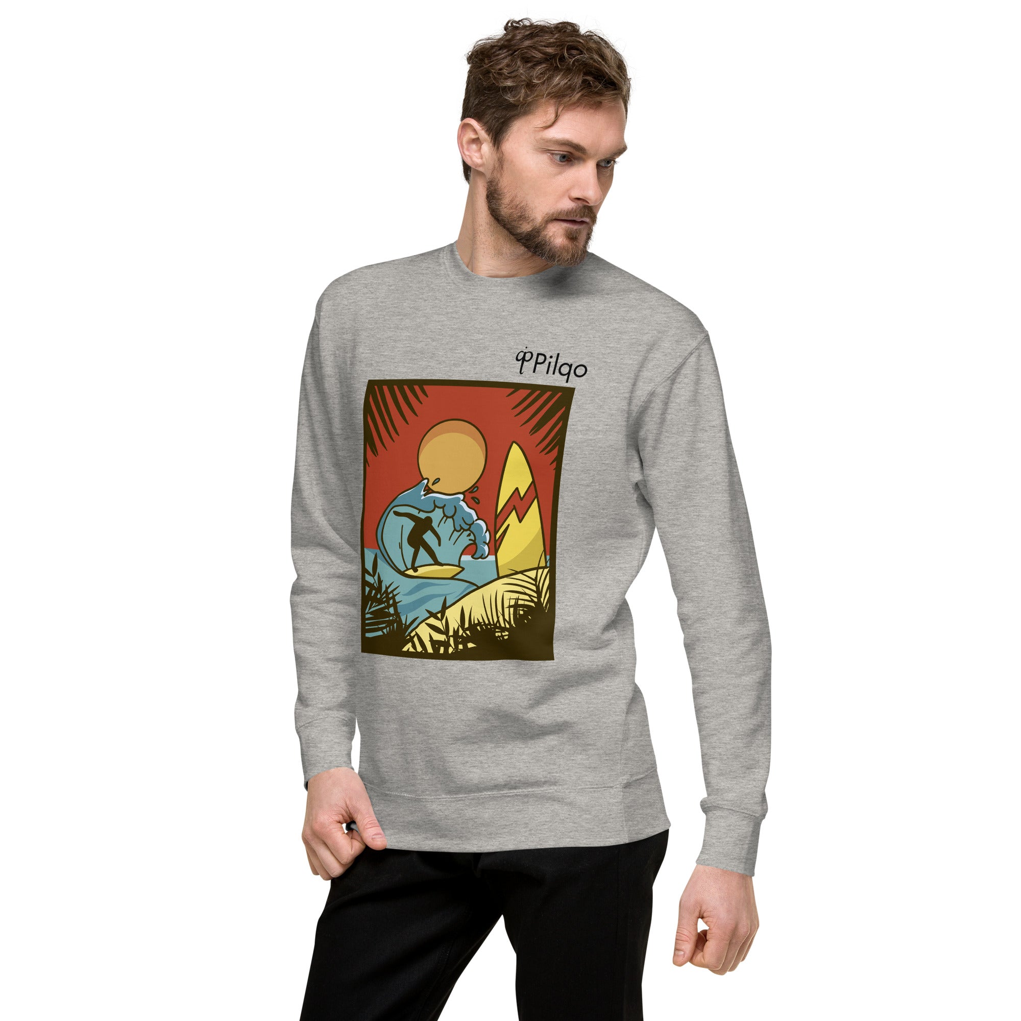 Premium-Sweatshirt mit Grafik und Logo