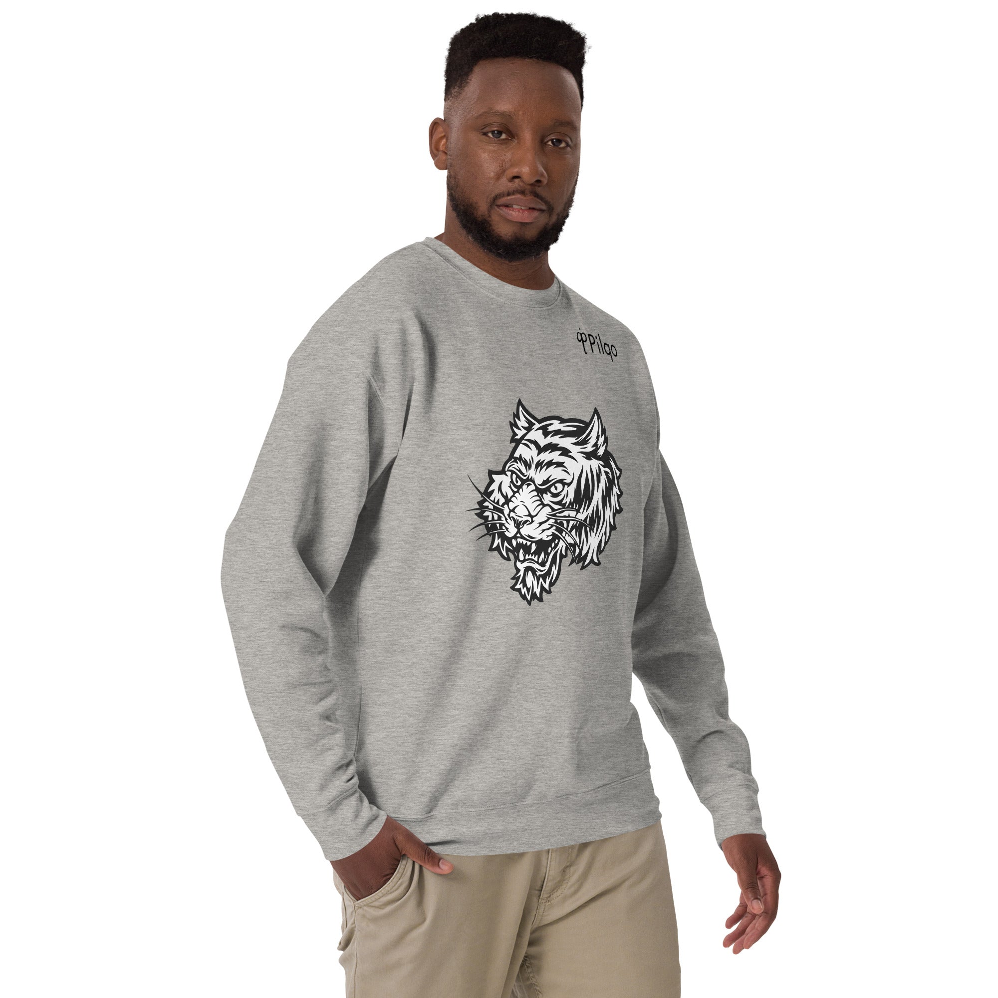 Premium sweatshirt with graphics and logo