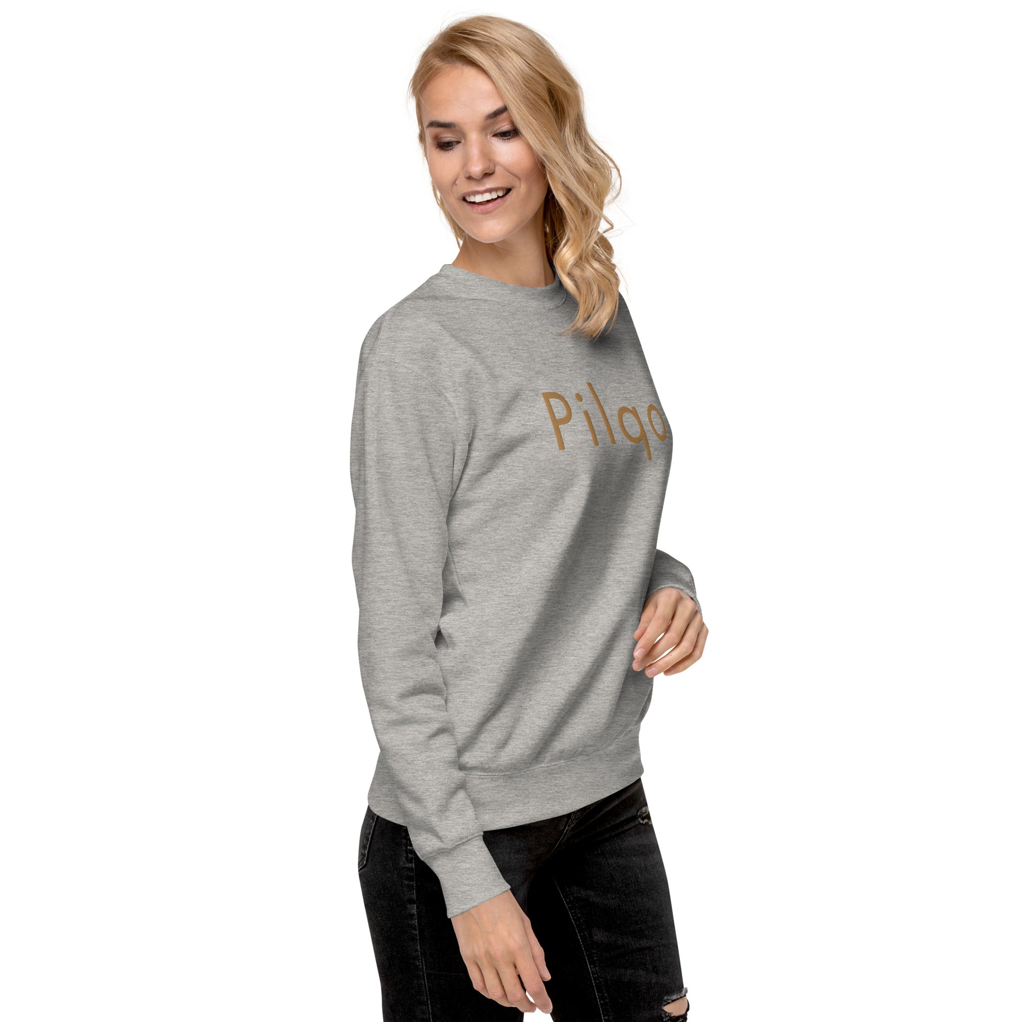 Premium Sweatshirt with embroidery text