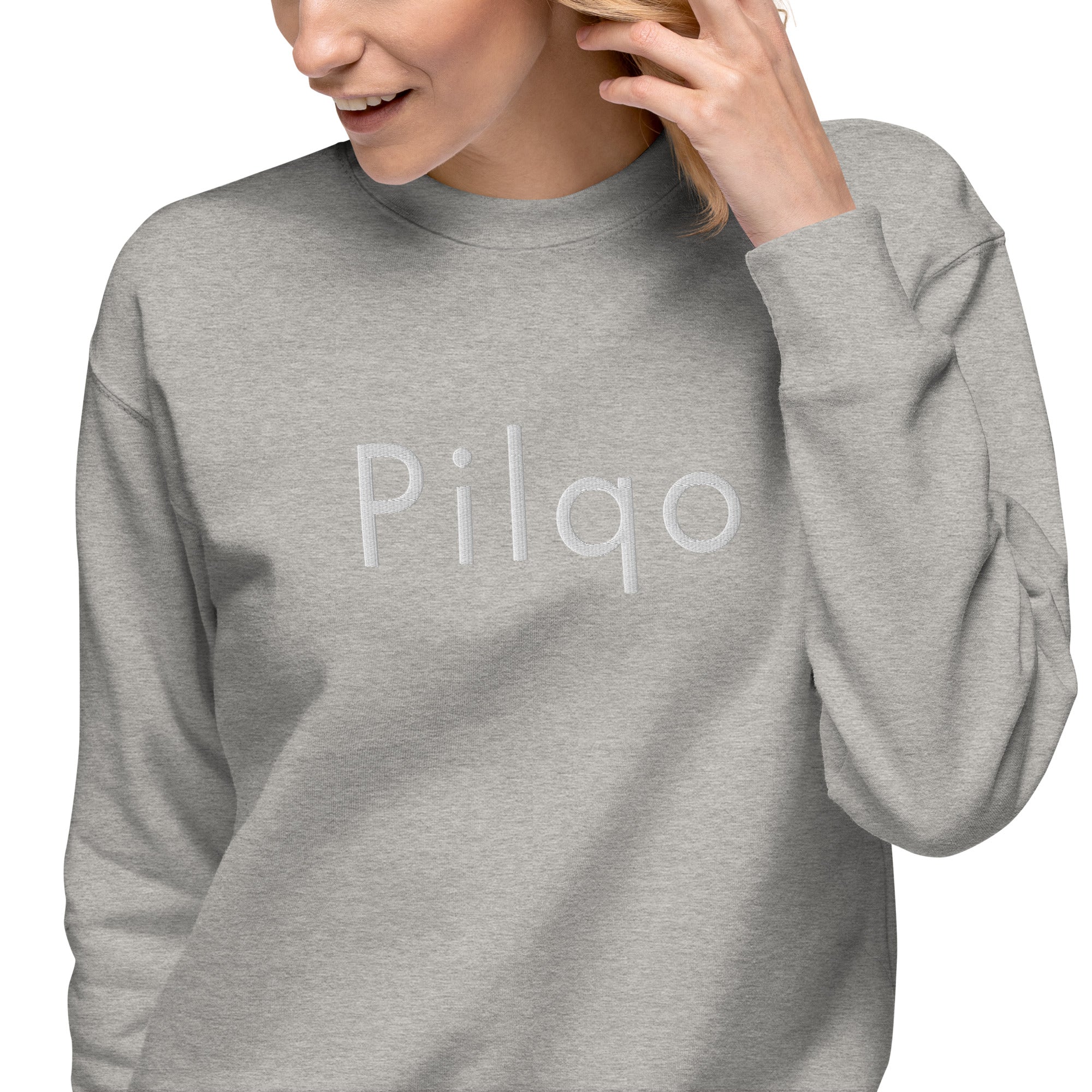 Premium Sweatshirt with embroidery text