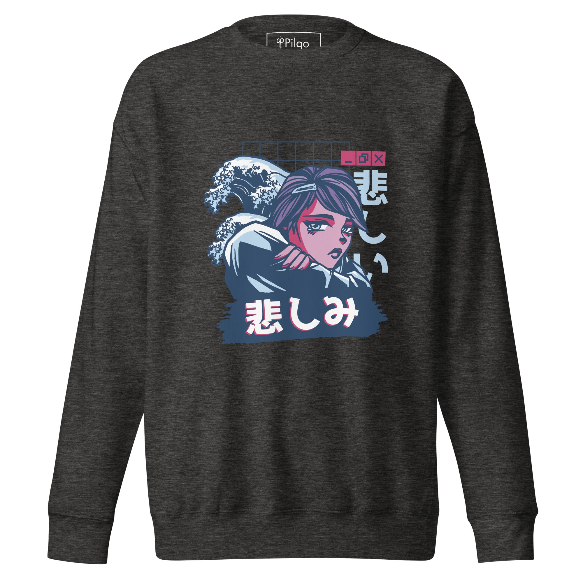 Premium sweatshirt with graphics and logo