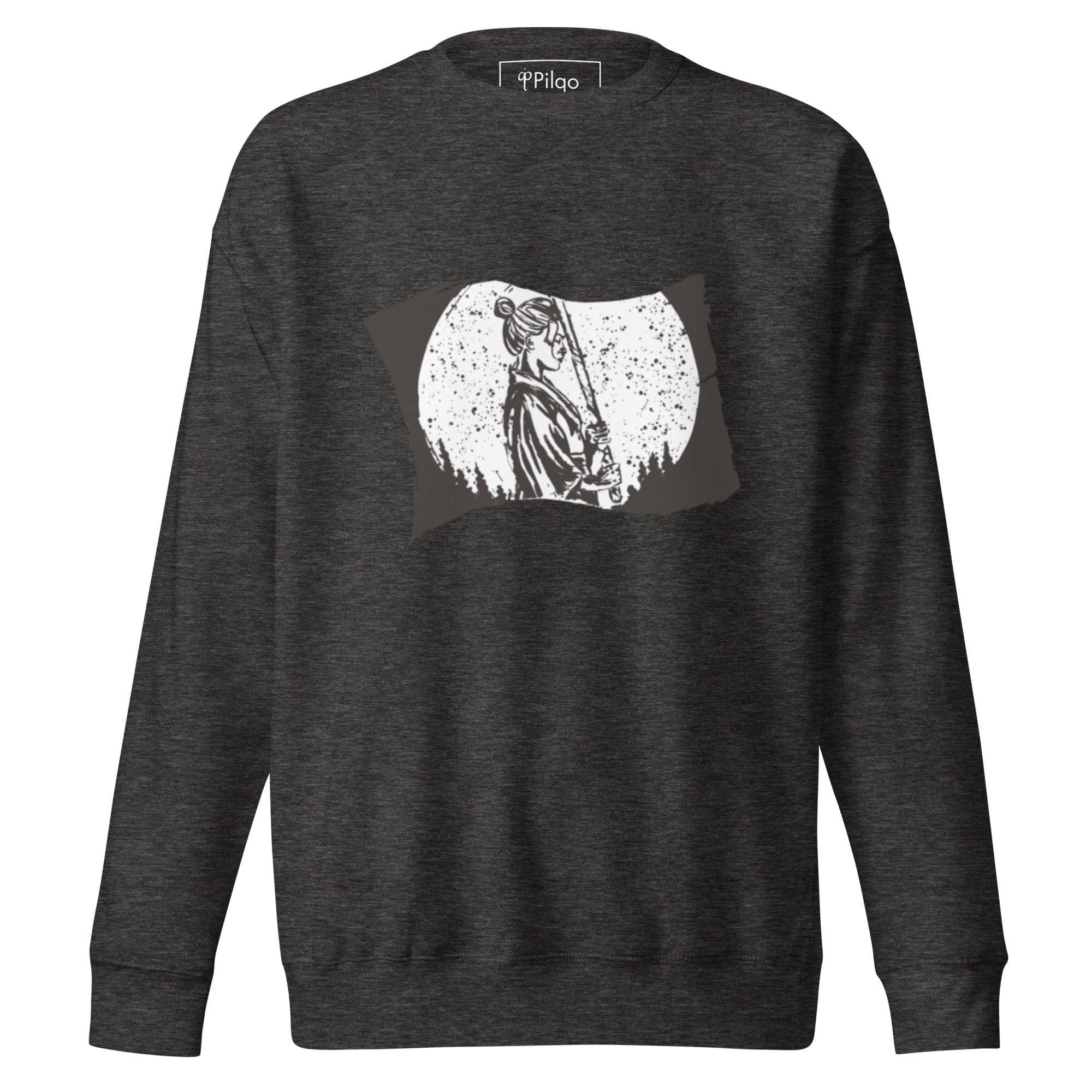 Premium sweatshirt with graphics and logo