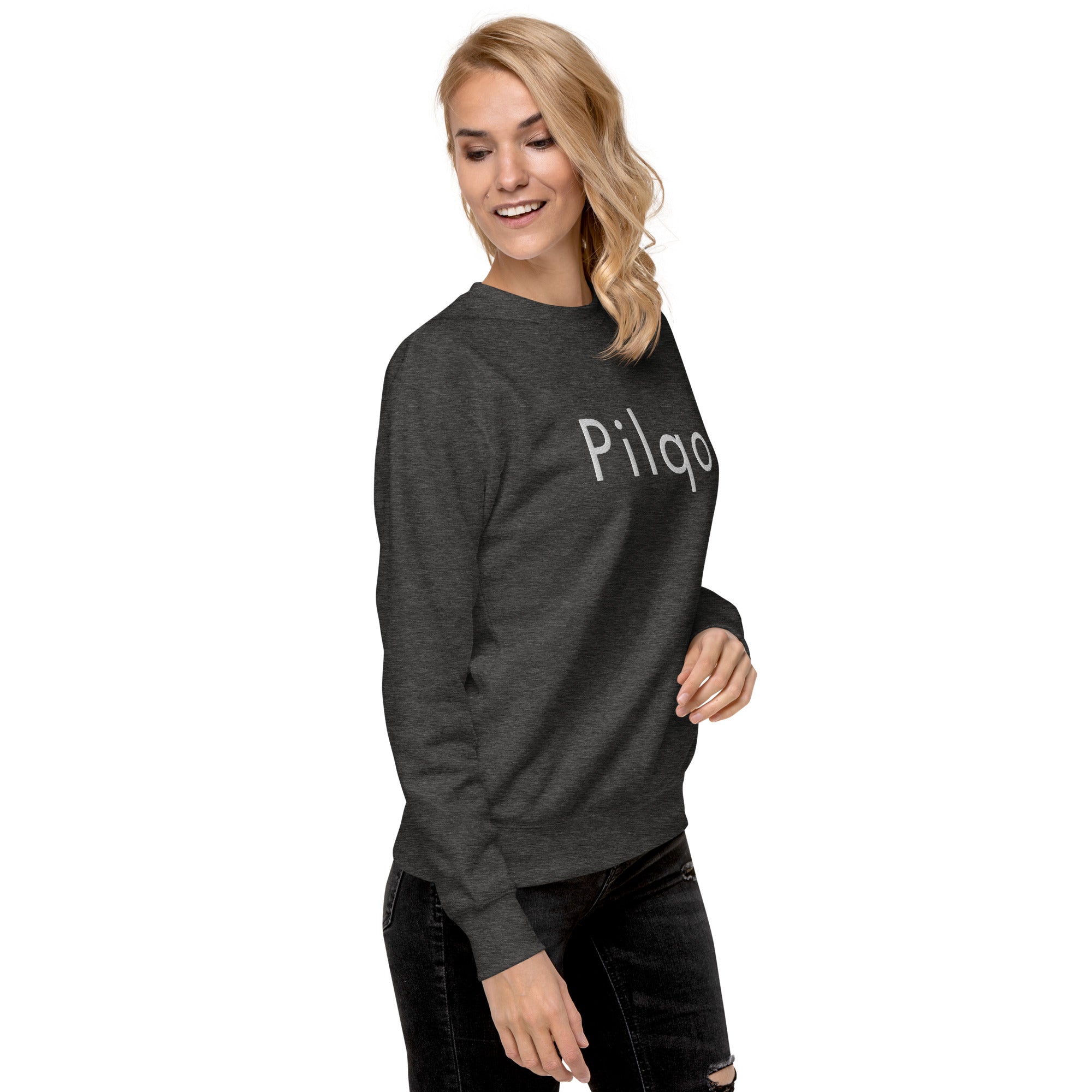 Premium Sweatshirt with embroidery text