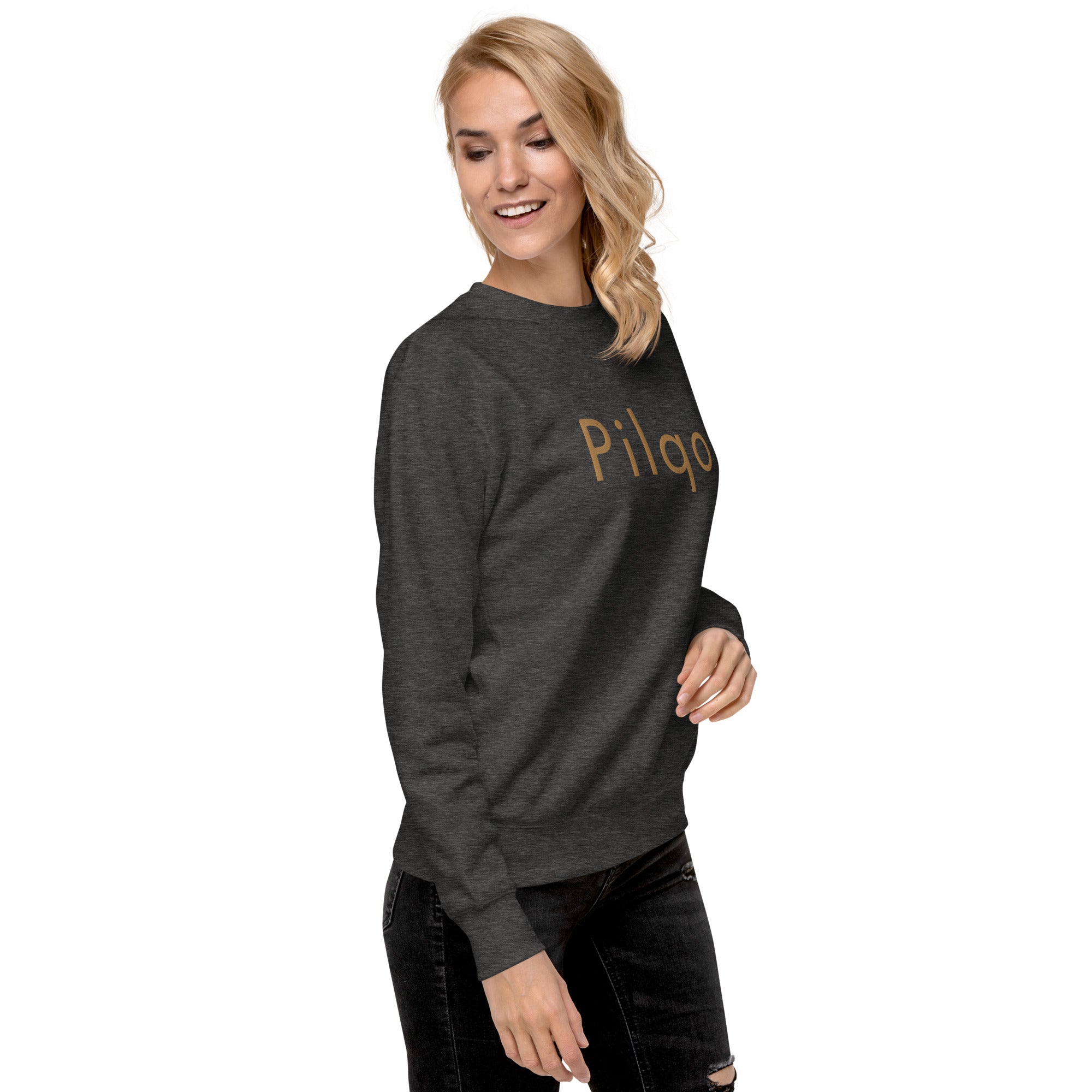 Premium Sweatshirt with embroidery text