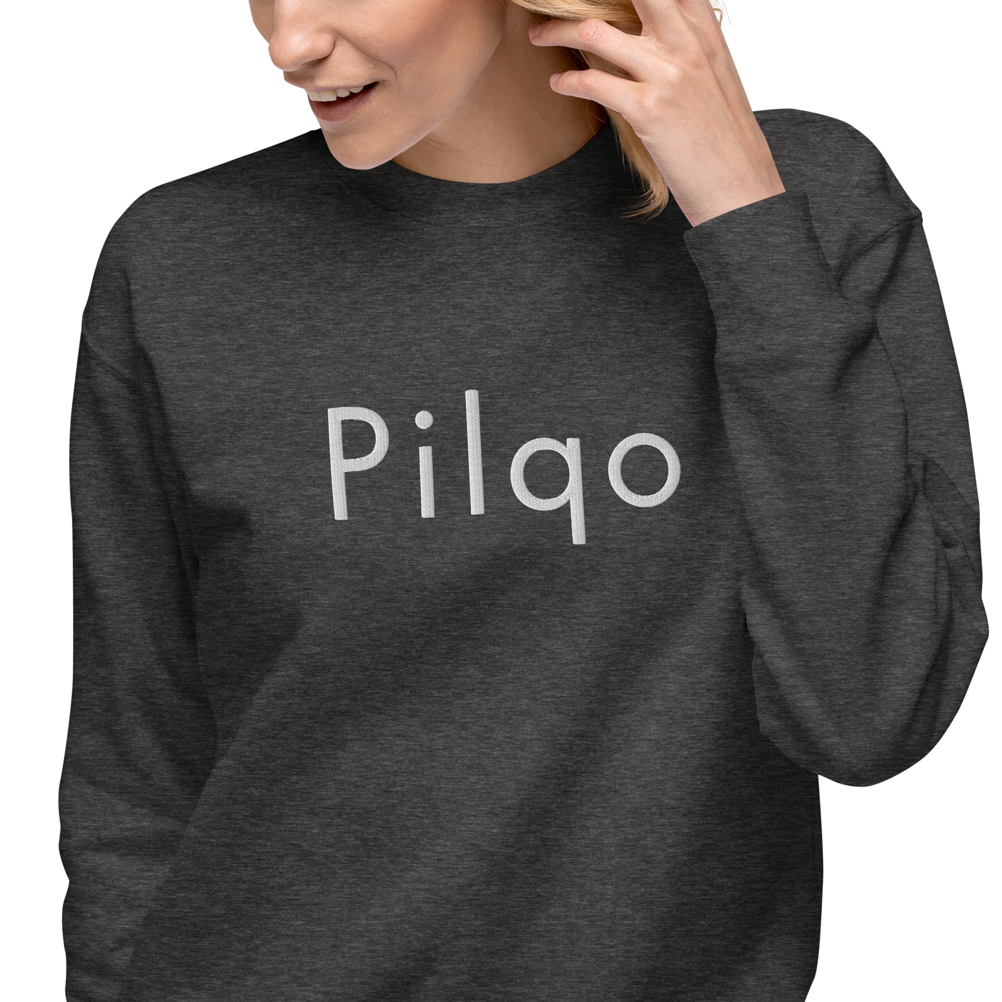 Premium Sweatshirt with embroidery text