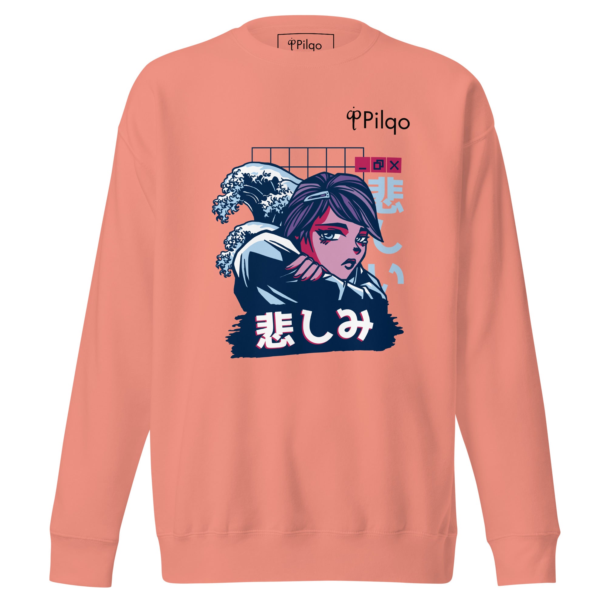 Premium sweatshirt with graphics and logo