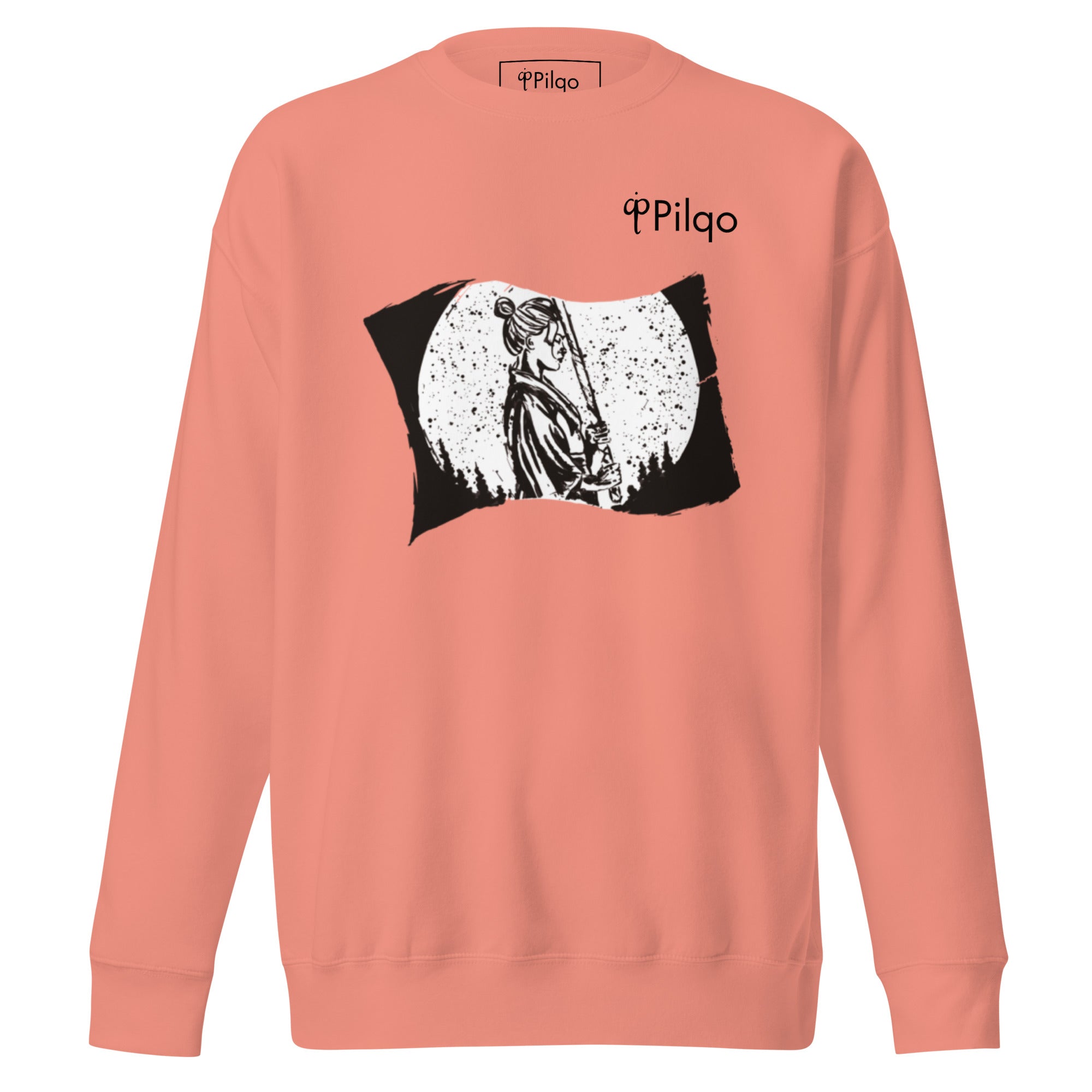 Premium sweatshirt with graphics and logo