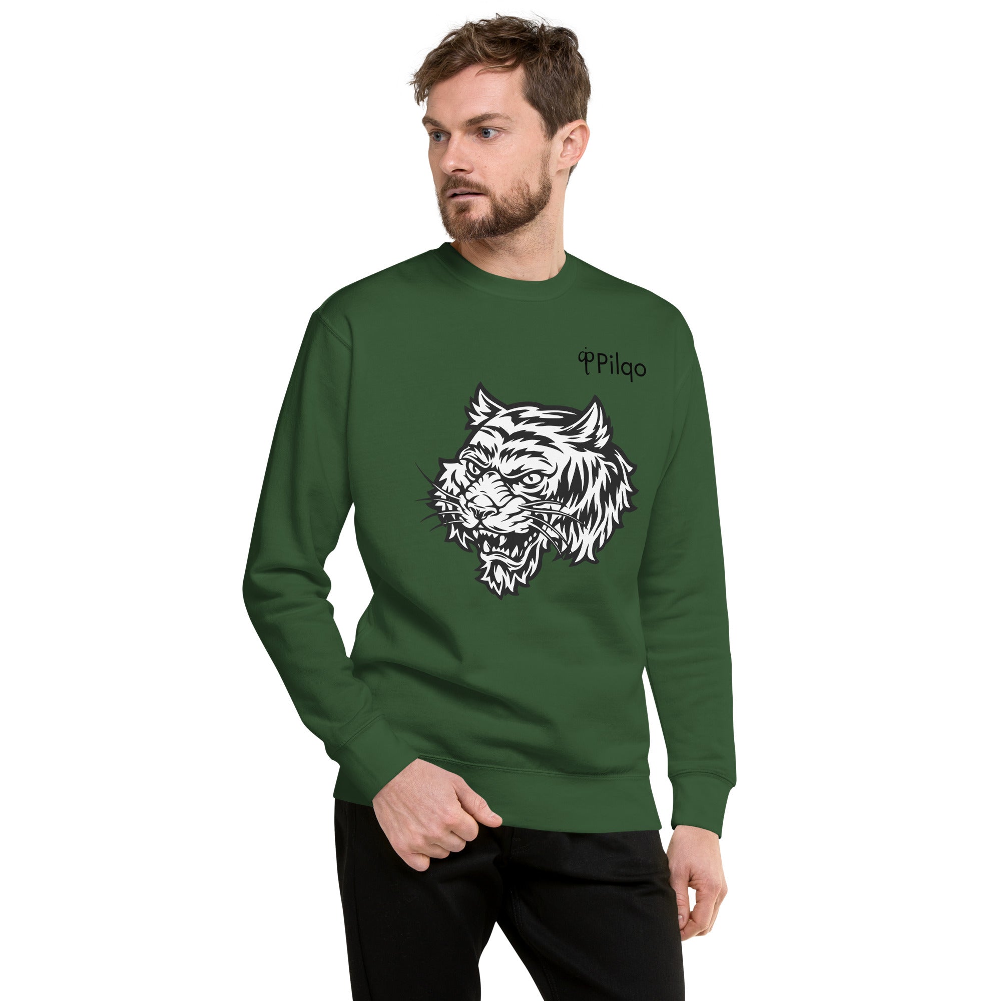 Premium sweatshirt with graphics and logo