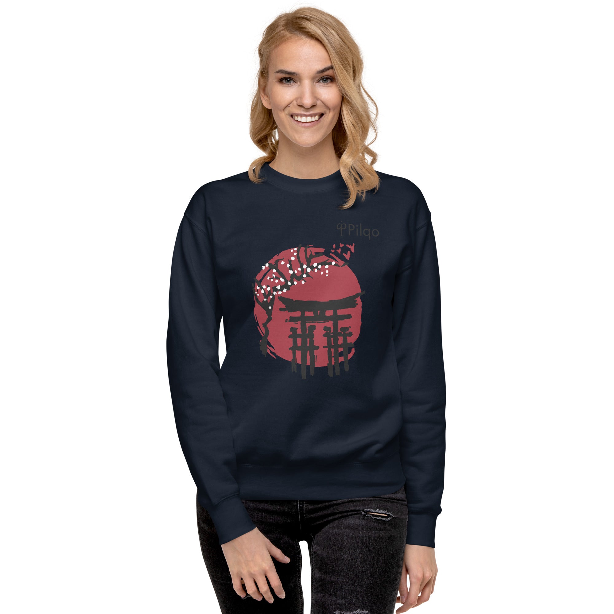 Premium-Sweatshirt mit Grafik und Logo