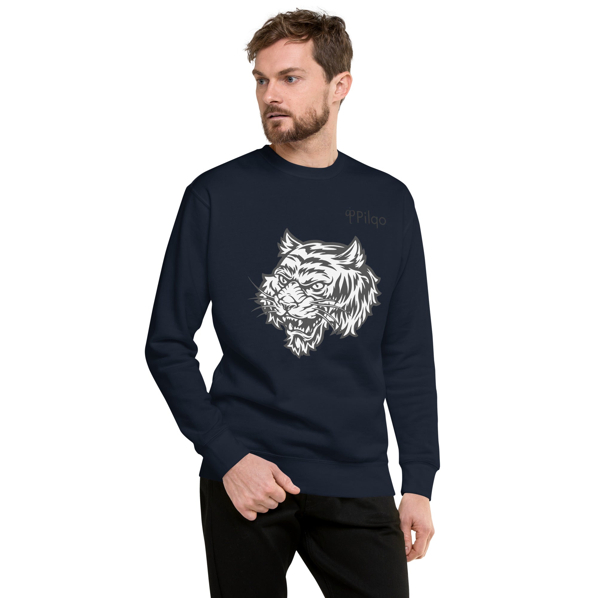 Premium sweatshirt with graphics and logo