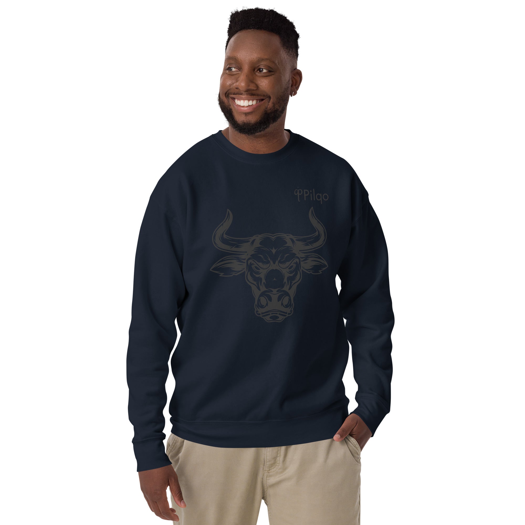 Premium sweatshirt with graphics and logo