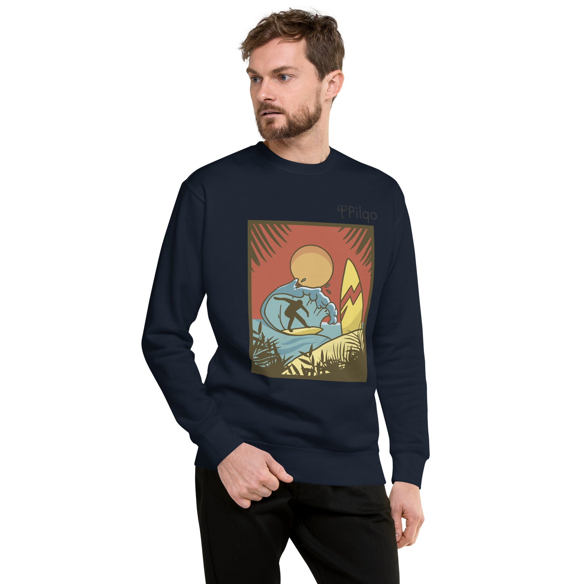 Premium-Sweatshirt mit Grafik und Logo