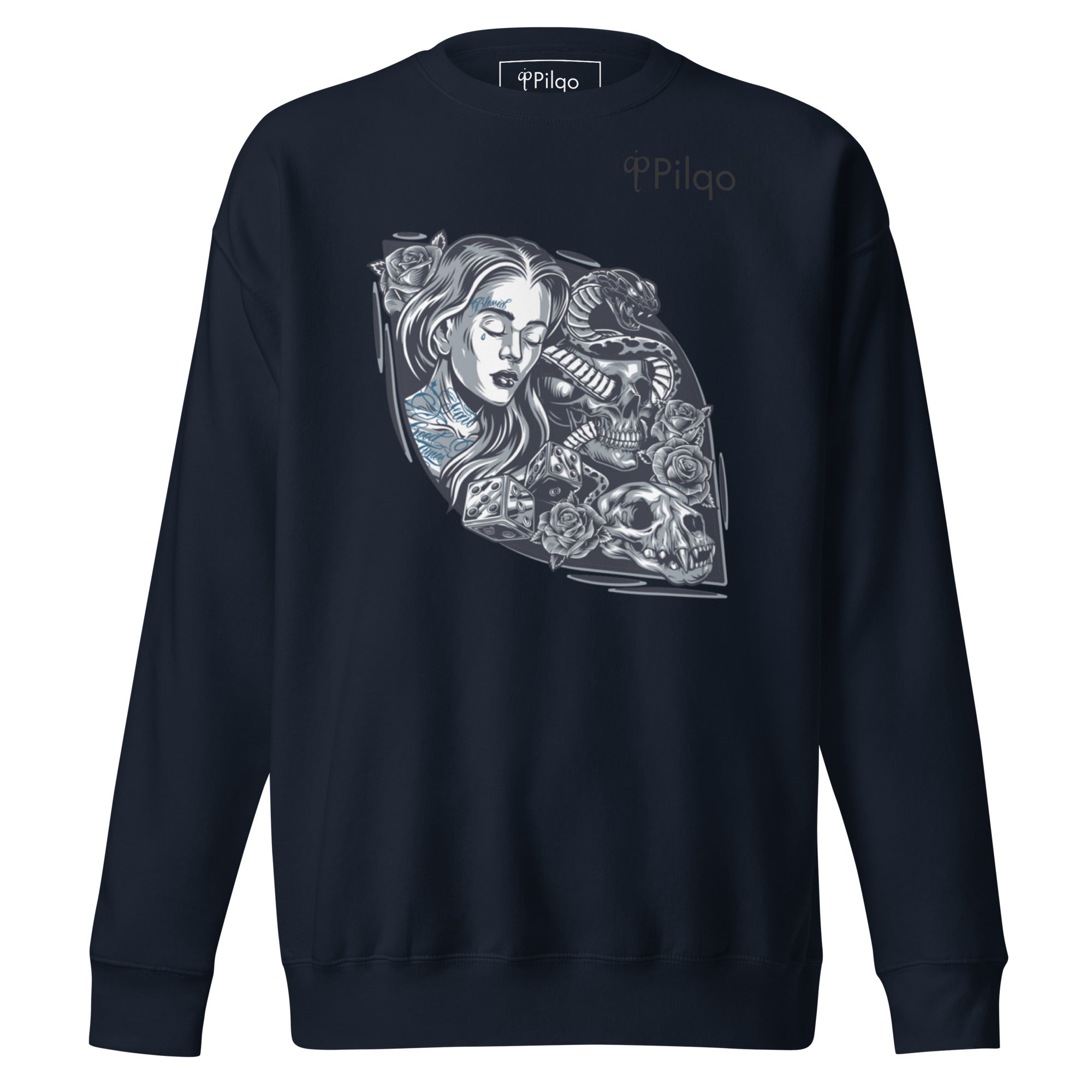 Premium-Sweatshirt mit Grafik und Logo