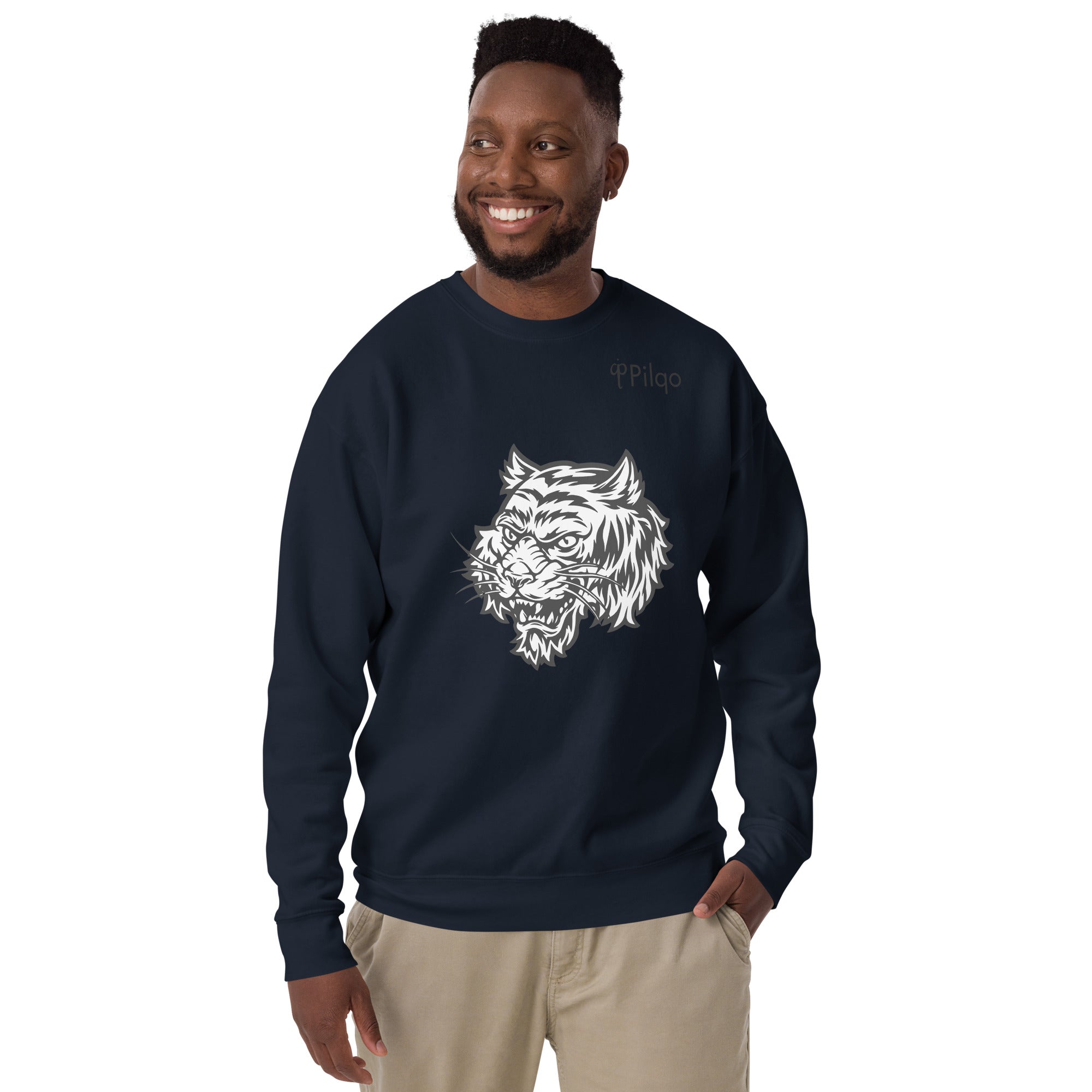 Premium sweatshirt with graphics and logo