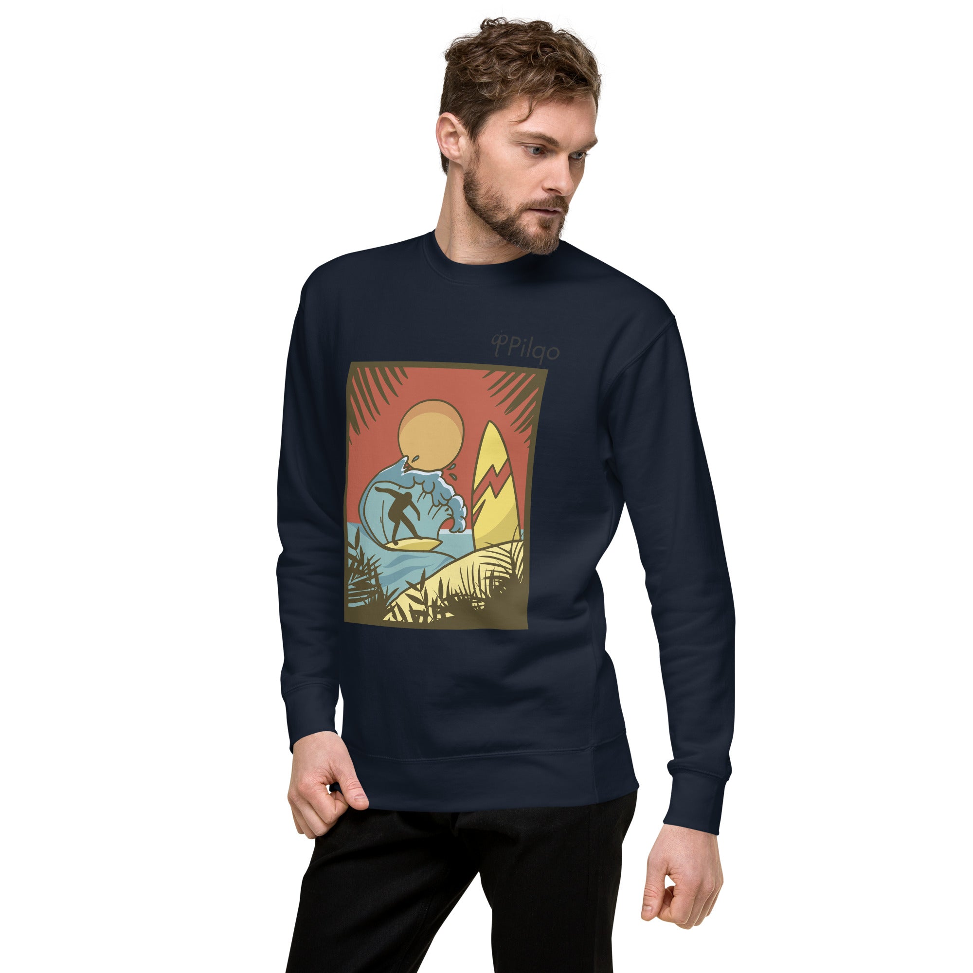 Premium-Sweatshirt mit Grafik und Logo